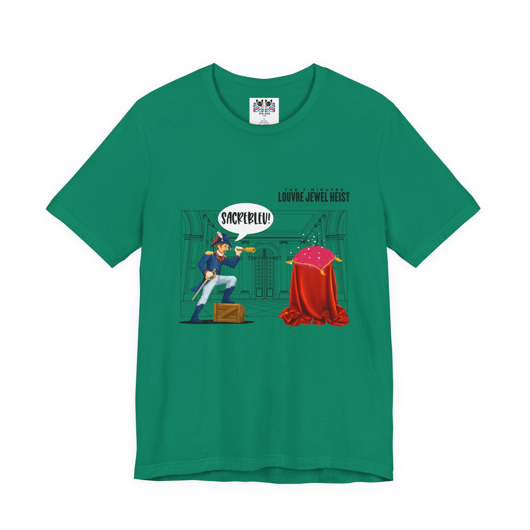 The 7 Minutes Louvre Jewel Heist – Sacrebleu! Paris Museum Caper T-Shirt