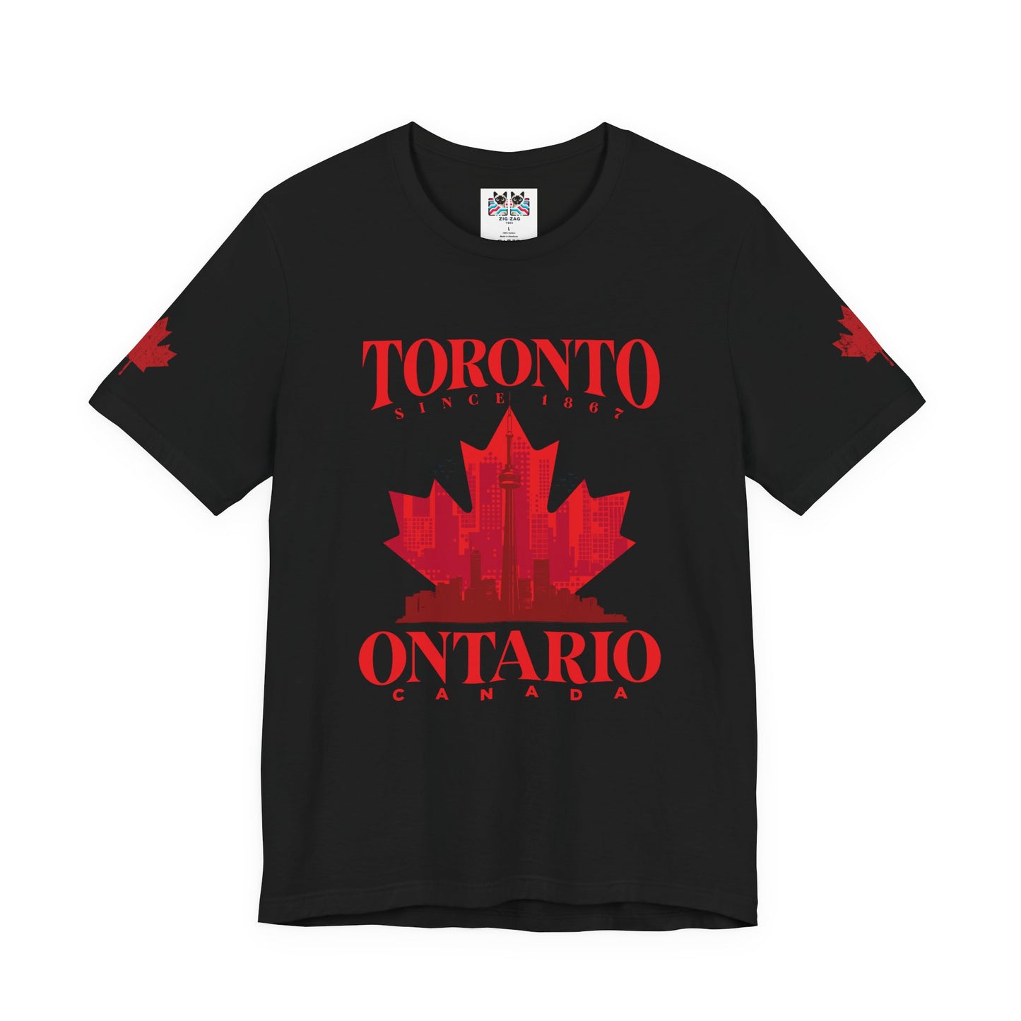 Toronto Skyline Maple Leaf T-Shirt