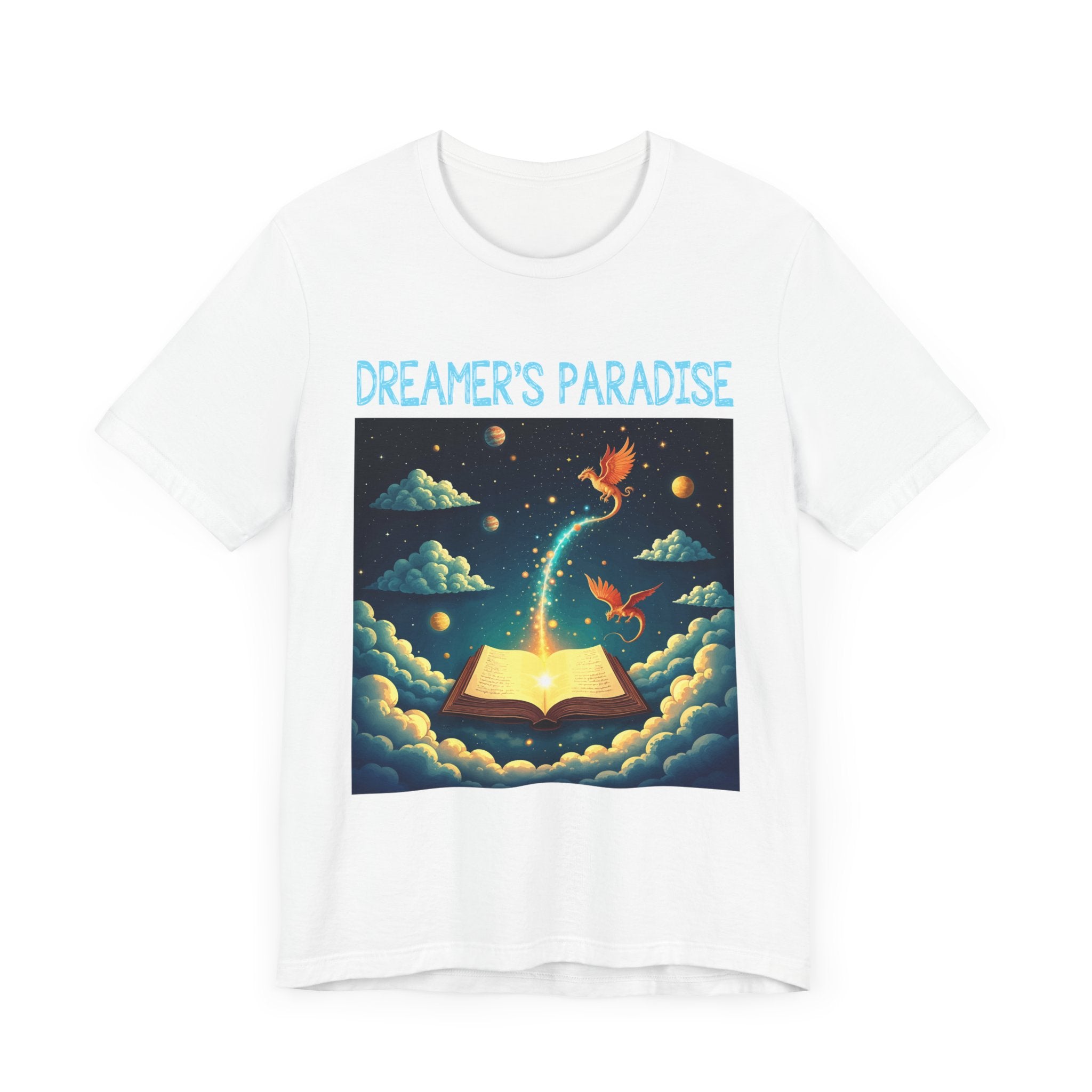 Dreamers Paradise | Fantasy Dragons & Magic Book T-Shirt