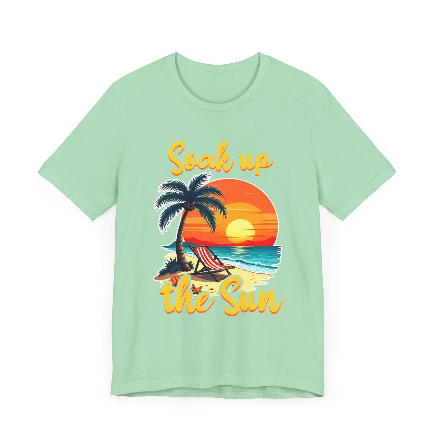 Soak Up The Sun Shirt, Coastal Chill Tee, Summer Sunshine T Shirt, Relaxed Beach Apparel, Sunlight Escape Graphic Top