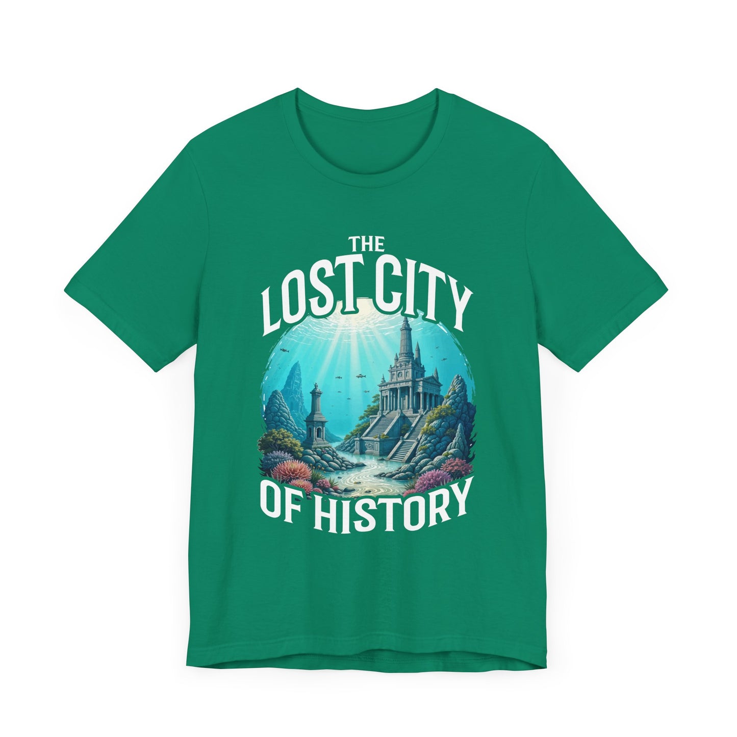 Sunken Cities of the Past Tee, Lost World History Shirt, Ancient Civilizations Graphic Tee, Underwater Discovery Top, Explorer Gift
