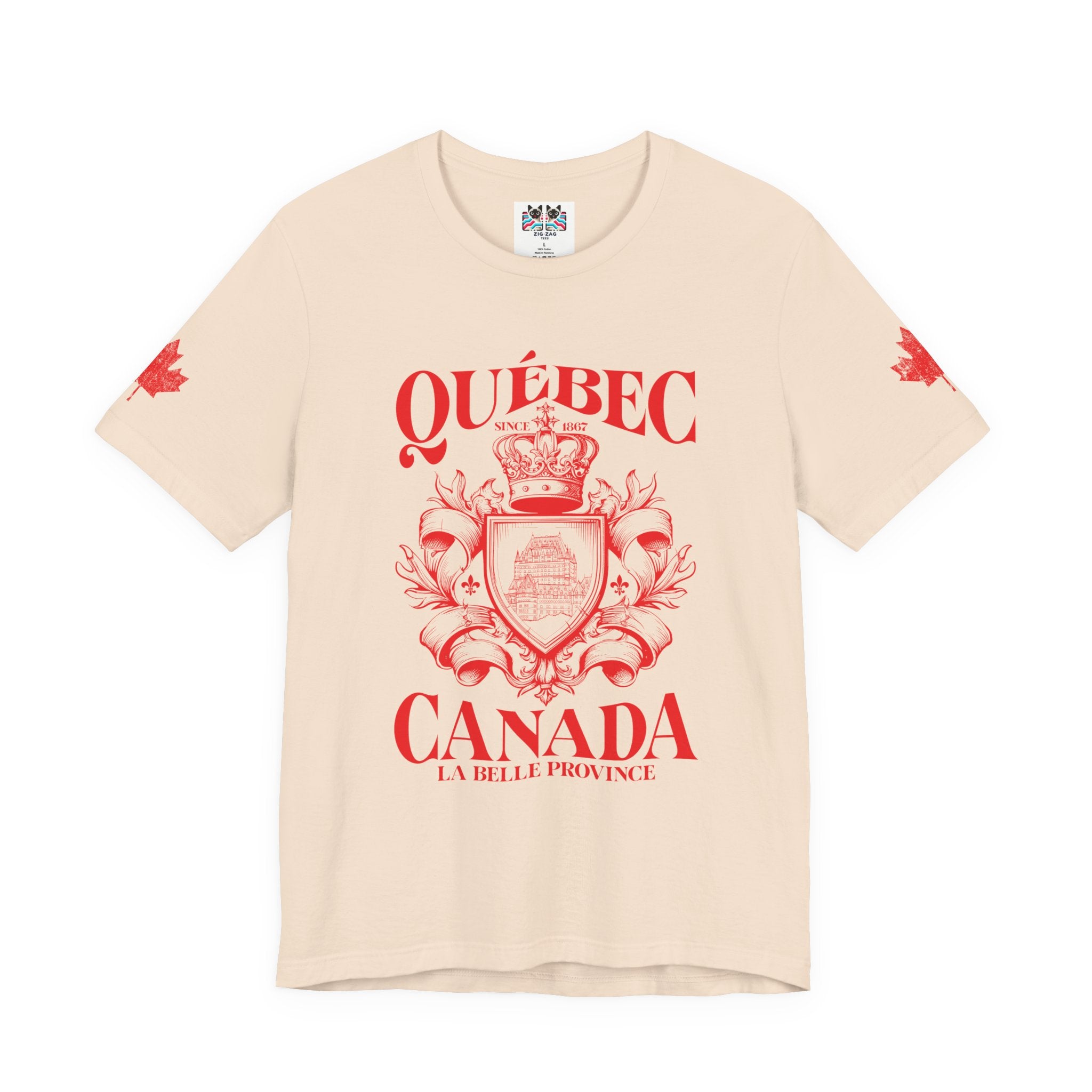 Québec La Belle Province Crest Canada T-Shirt