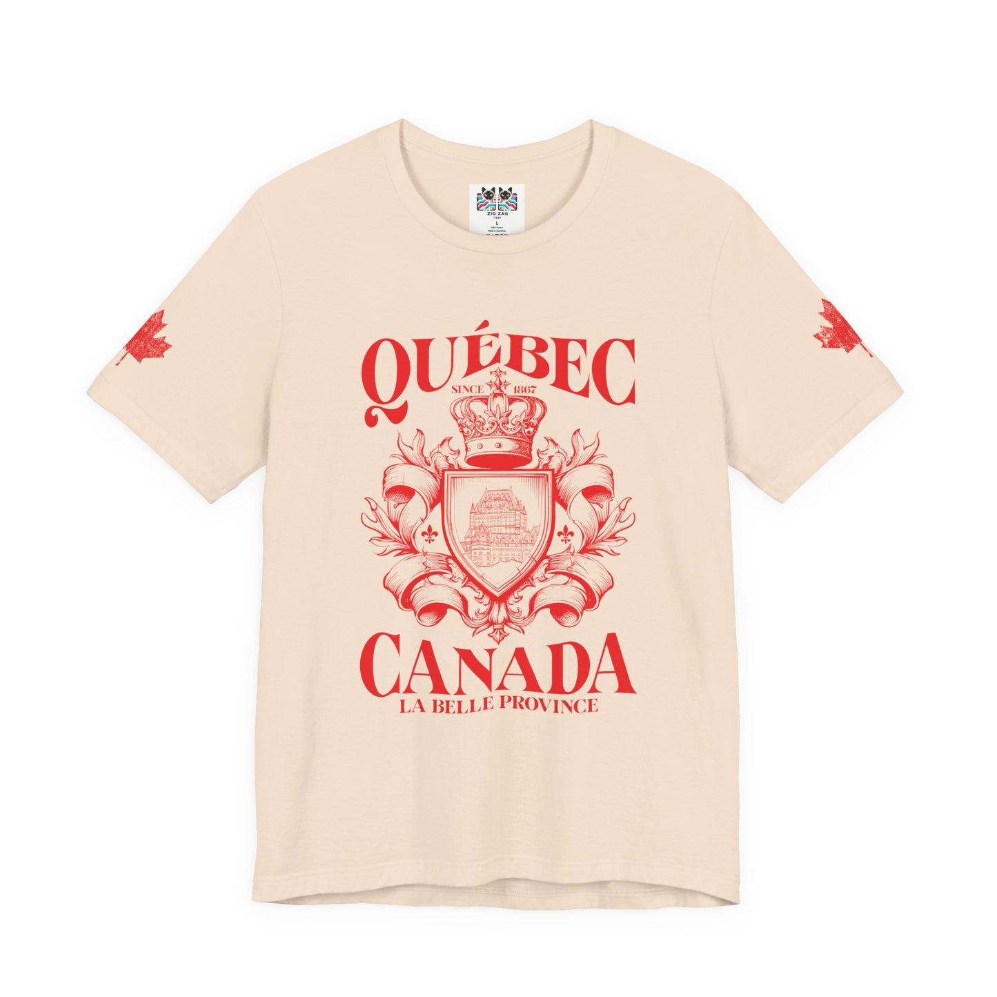 Québec La Belle Province Crest Canada T-Shirt