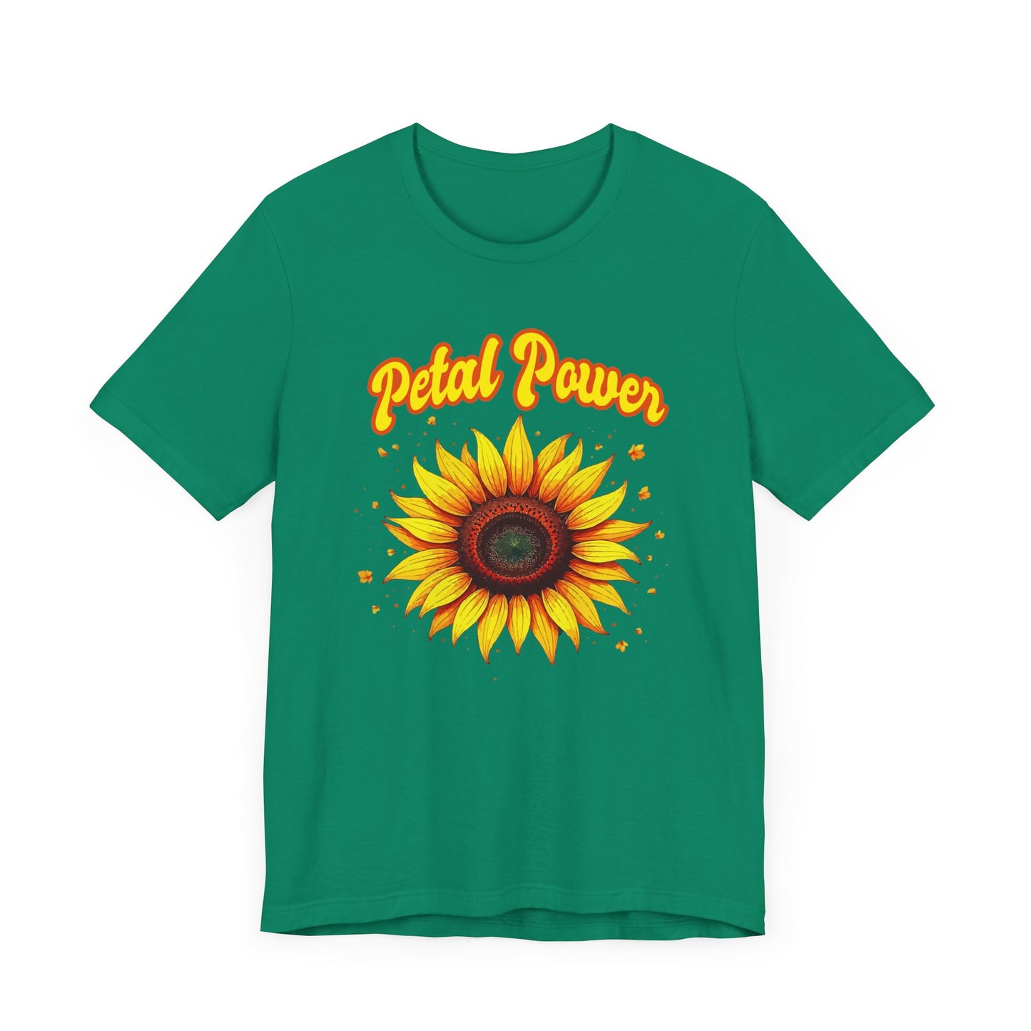 Petal Power Tee, Floral Mood Shirt, Garden Girl Top, Spring Energy Graphic, Nature Strength Gift Tee