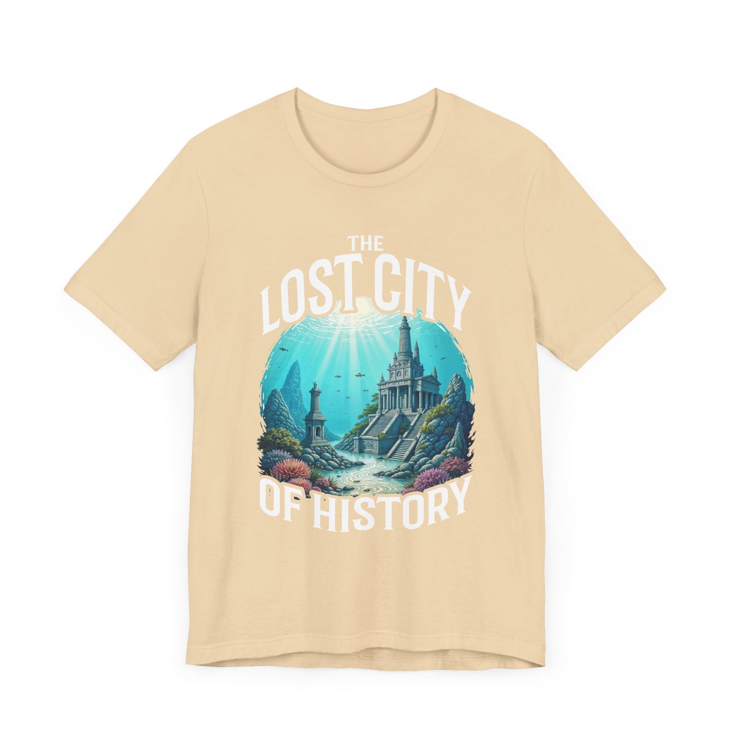 Sunken Cities of the Past Tee, Lost World History Shirt, Ancient Civilizations Graphic Tee, Underwater Discovery Top, Explorer Gift