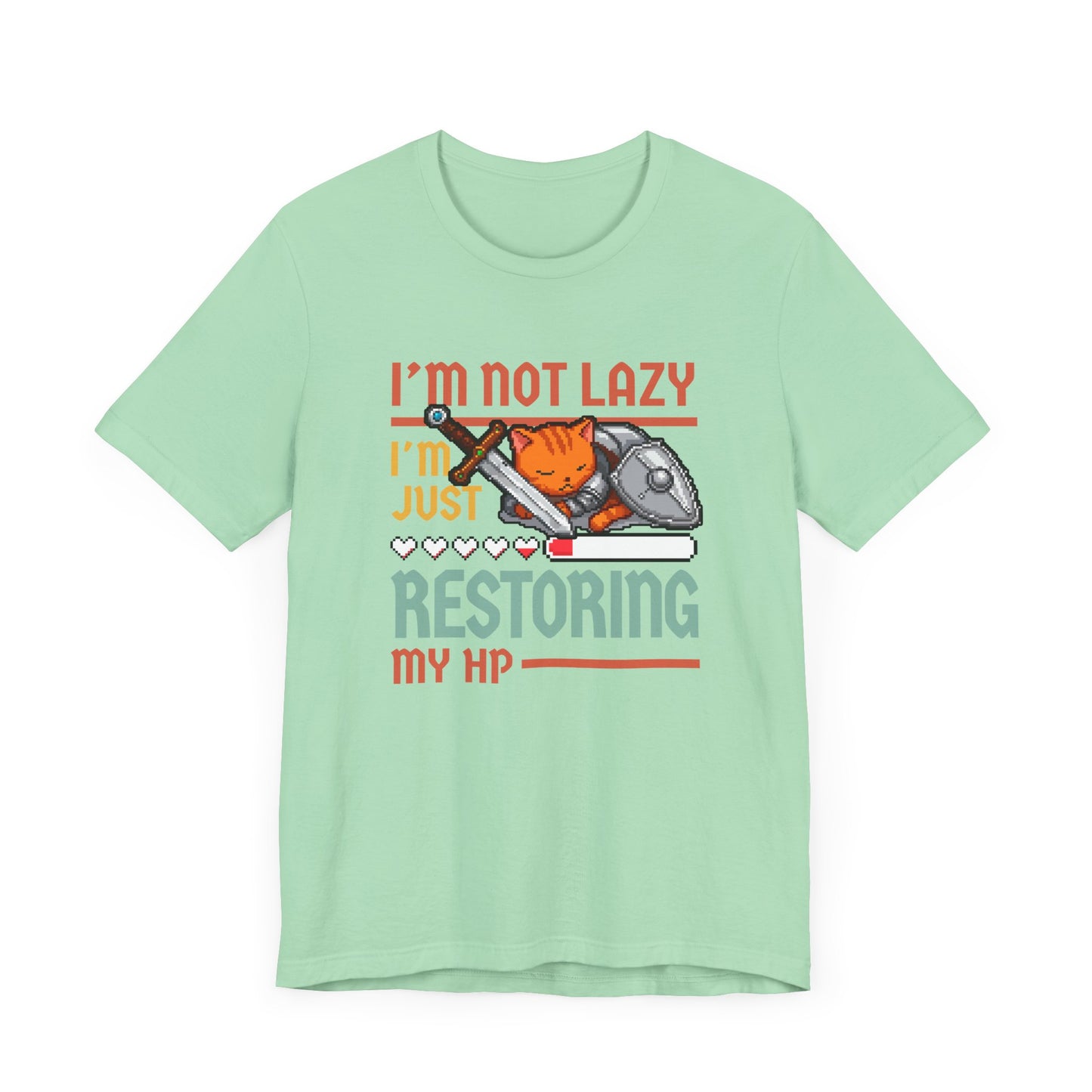I’m Not Lazy I’m Just Conserving Energy Like a Pro Tee, Cat Nap Humor Shirt, Feline Chill Graphic Tee, Funny Mood Top
