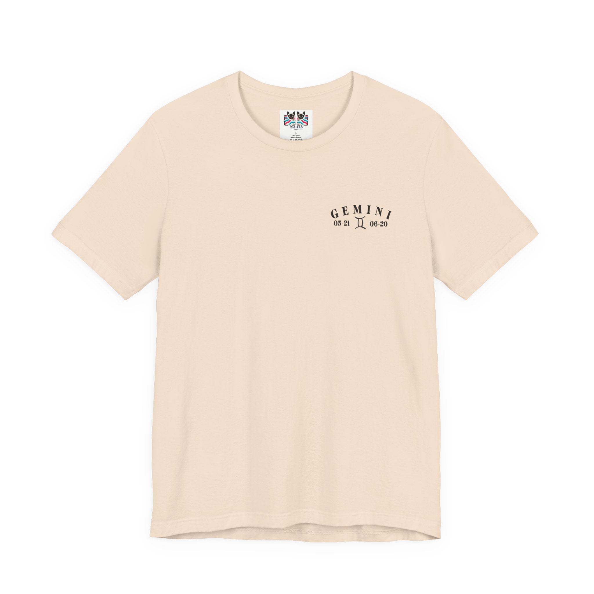 Gemini Zodiac T-Shirt – Ornate Twins with Constellation and Floral Design