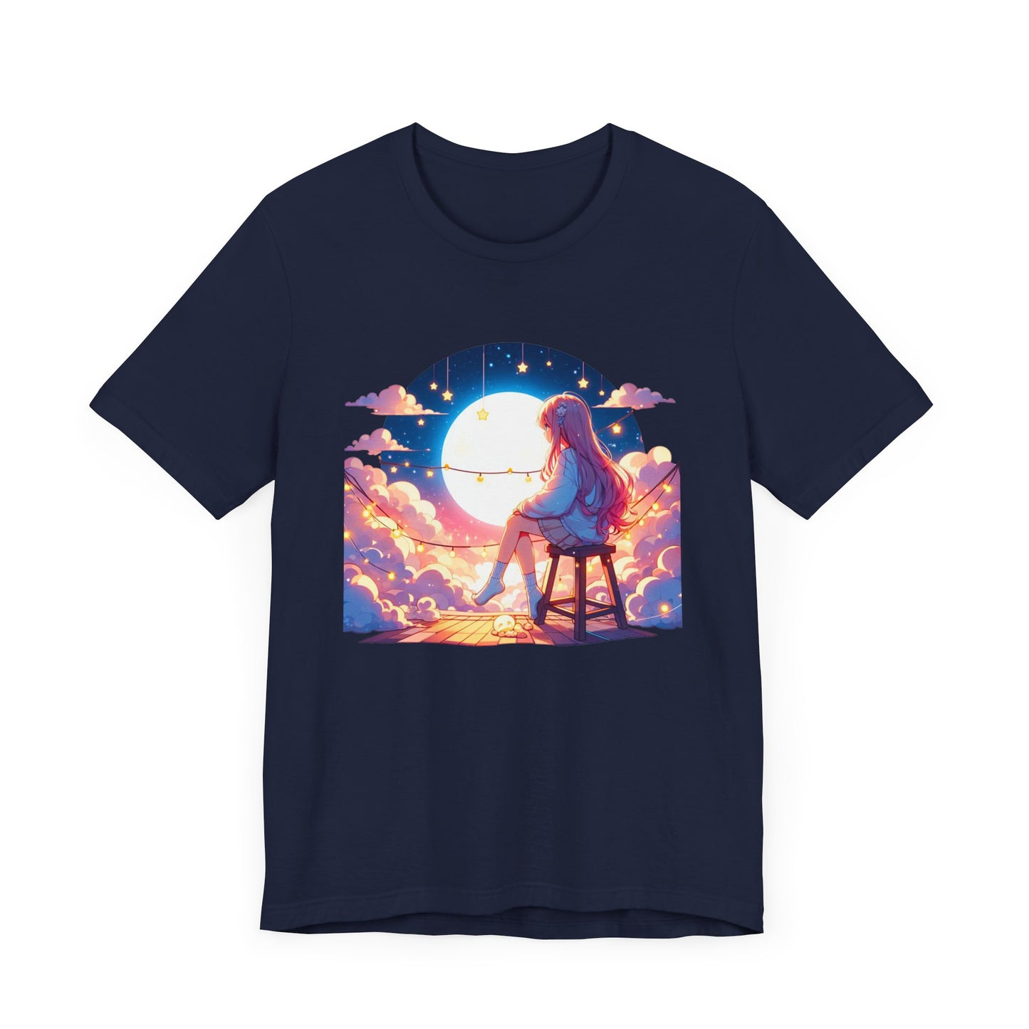 Rooftop Dreams - Starry Night Escape T-Shirt