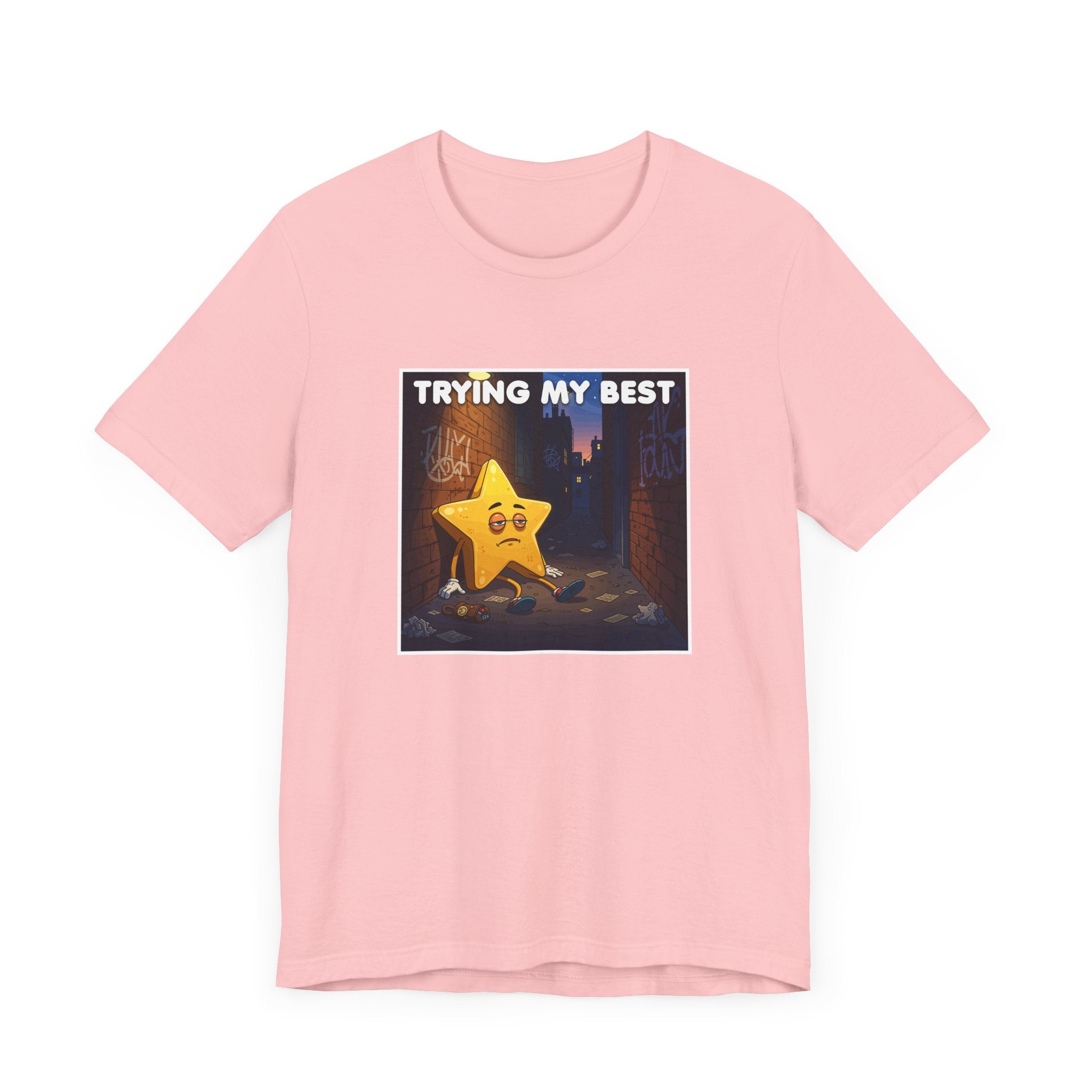 Trying My Best It’s Not Much Tee, Low Effort Humor Shirt, Honest Mood Graphic Tee, Funny Bare Minimum Top, Lazy Relatable Gift