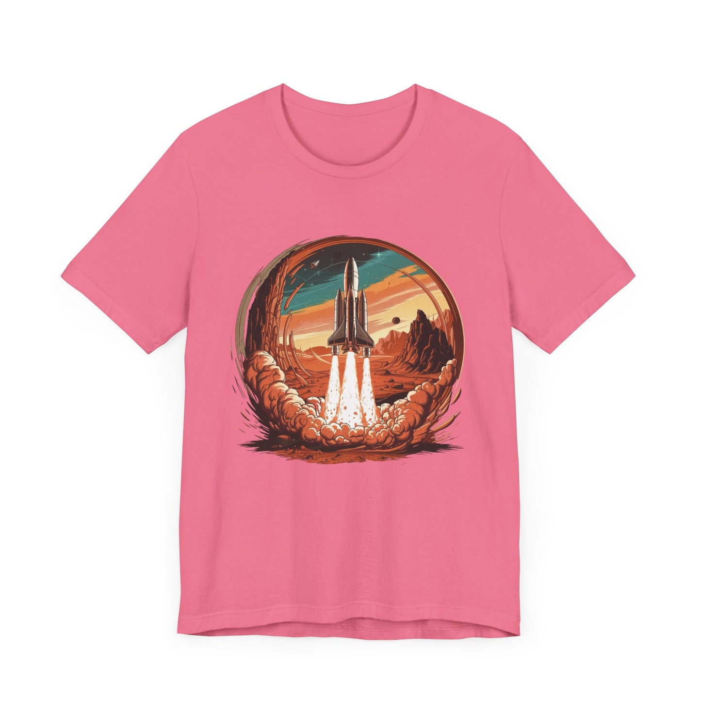 Mars or Bust Space Rocket Launch T-Shirt