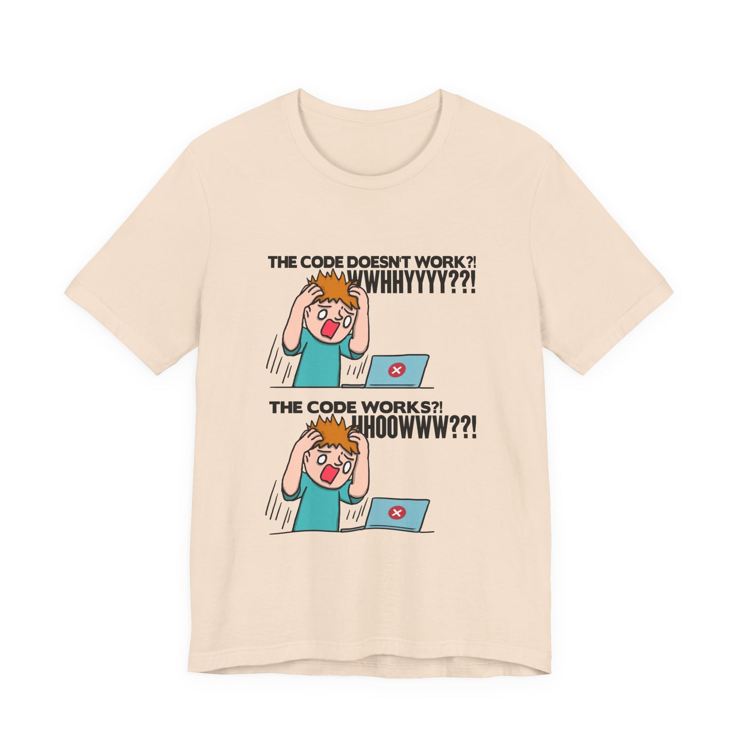 Code Works Confusion Funny Programmer T-Shirt