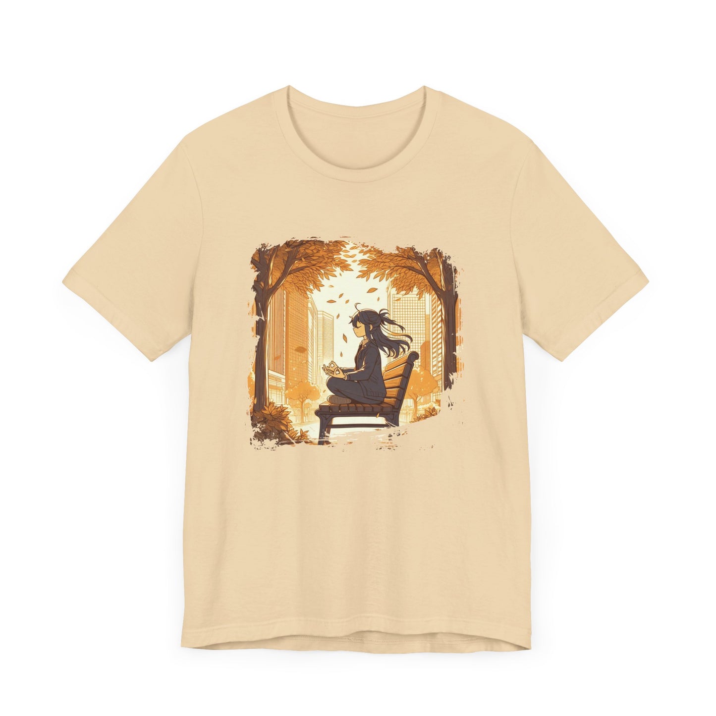 Urban Nature Meditating Girl Peace in the City T-Shirt