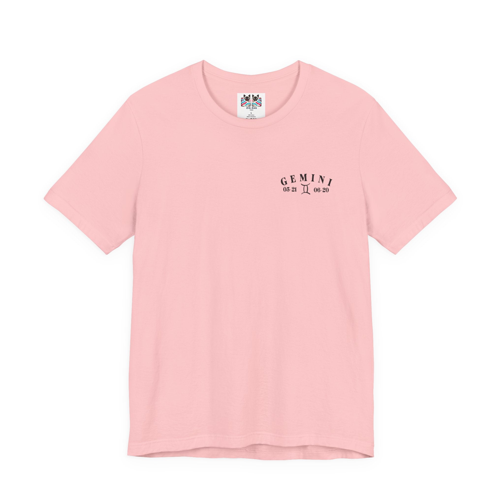 Gemini Zodiac T-Shirt – Ornate Twins with Constellation and Floral Design