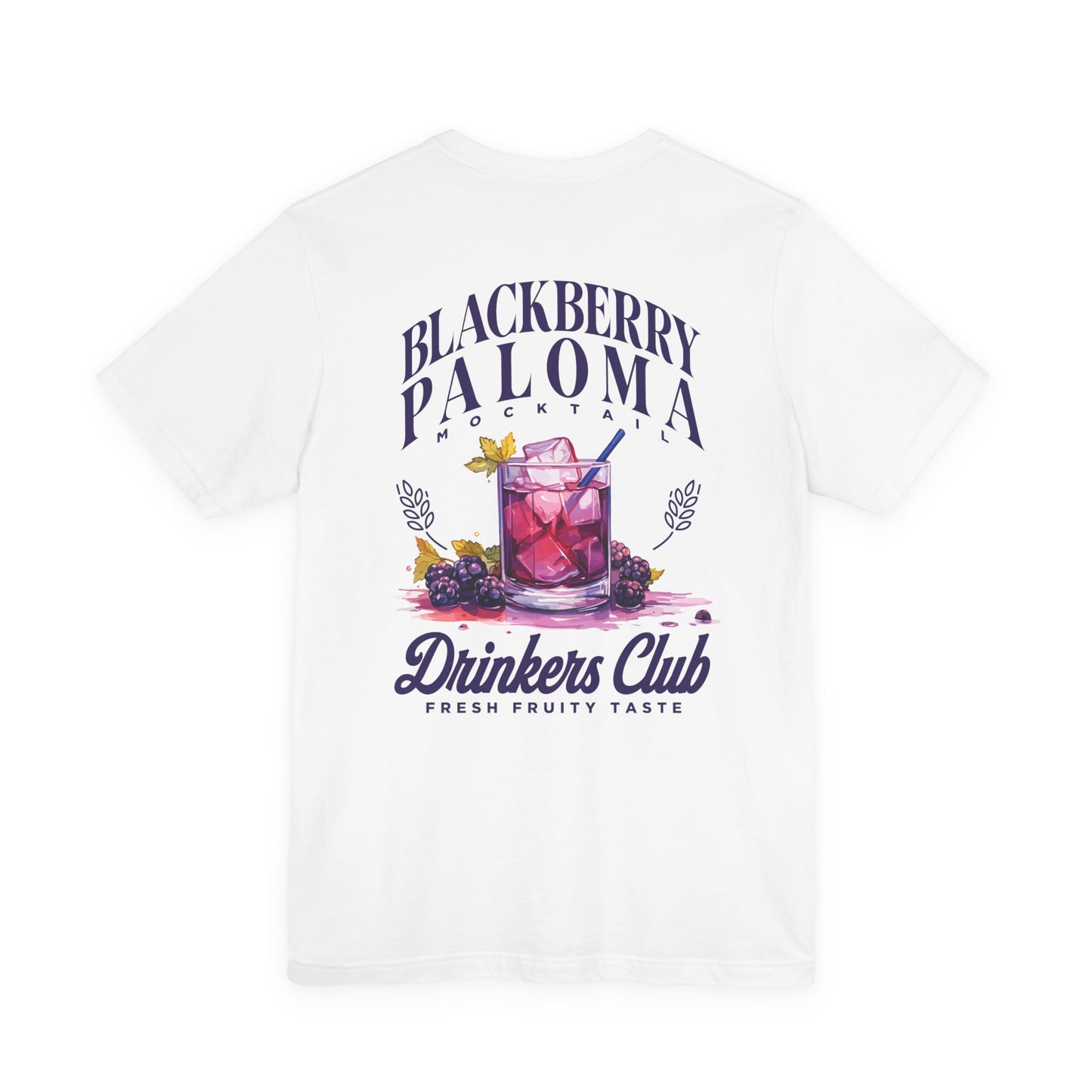 Blackberry Paloma Mocktail Drinkers Club Tshirt – Fresh Fruity Taste