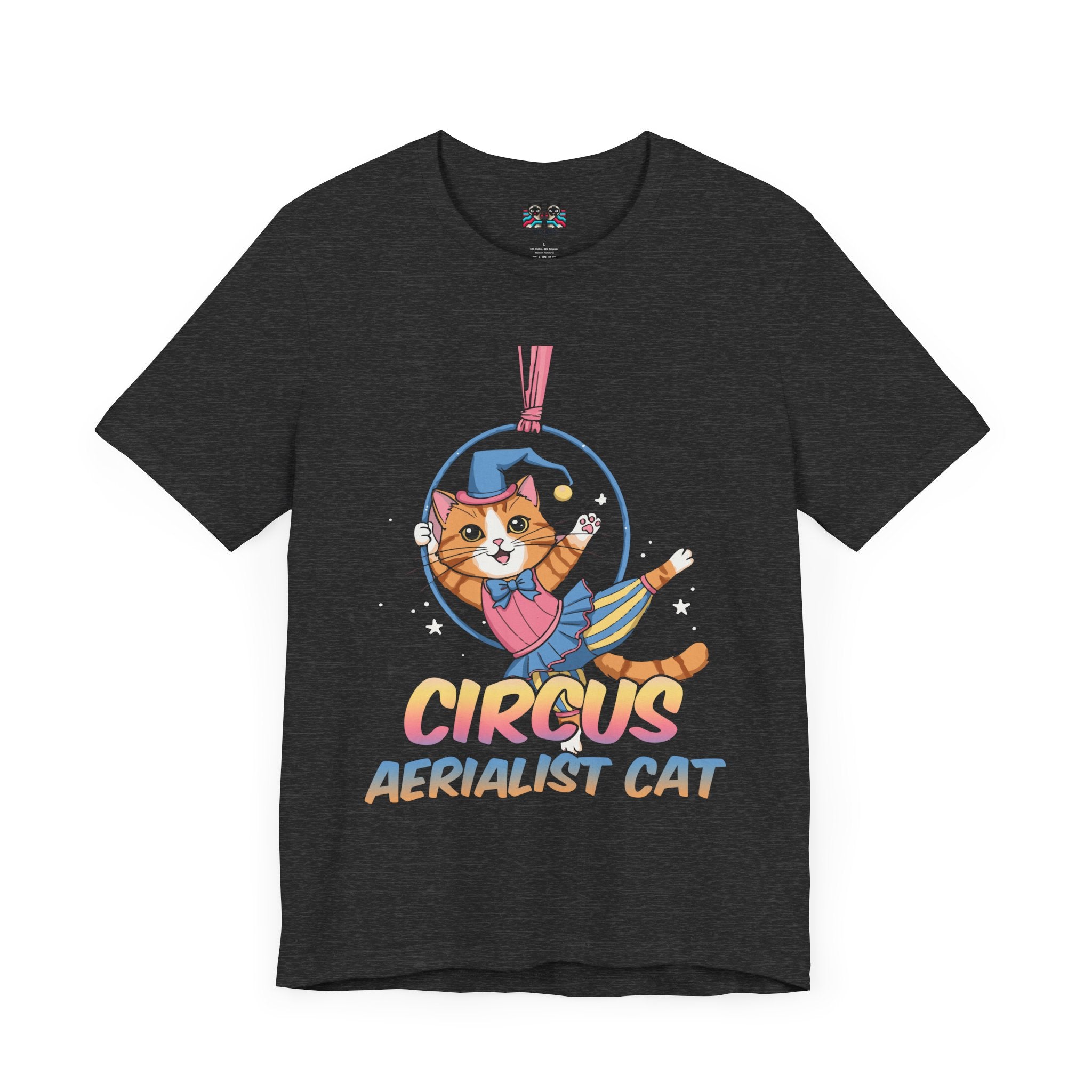 Circus Aerialist Cat - Cute and Funny Performer T-Shirt