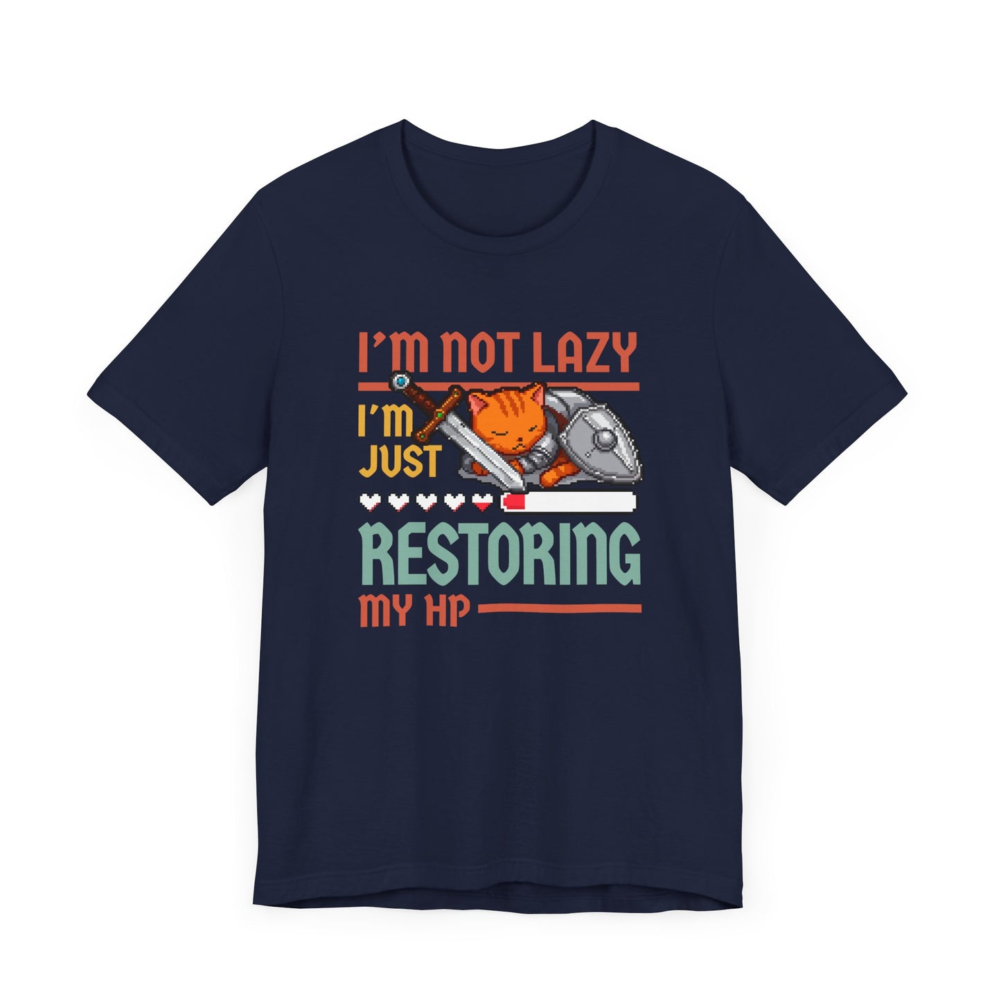 I’m Not Lazy I’m Just Conserving Energy Like a Pro Tee, Cat Nap Humor Shirt, Feline Chill Graphic Tee, Funny Mood Top