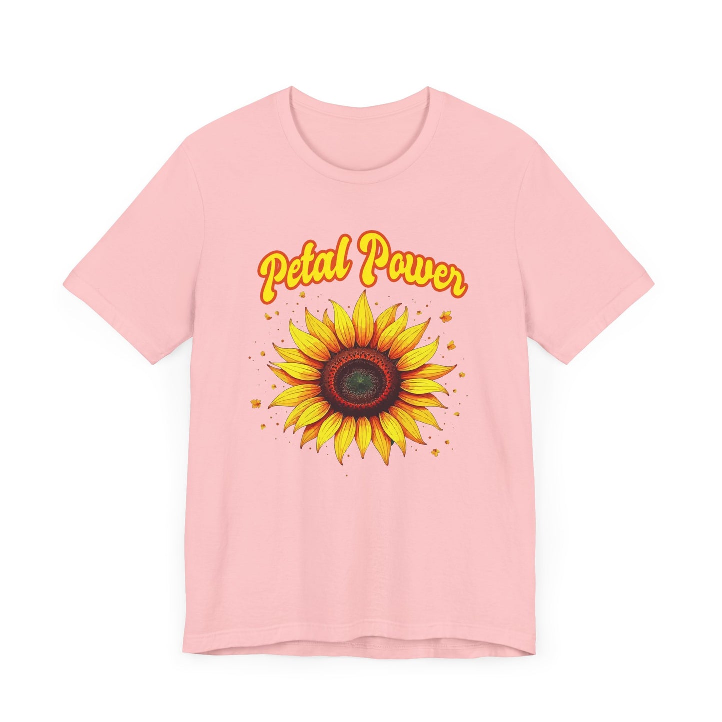 Petal Power Tee, Floral Mood Shirt, Garden Girl Top, Spring Energy Graphic, Nature Strength Gift Tee