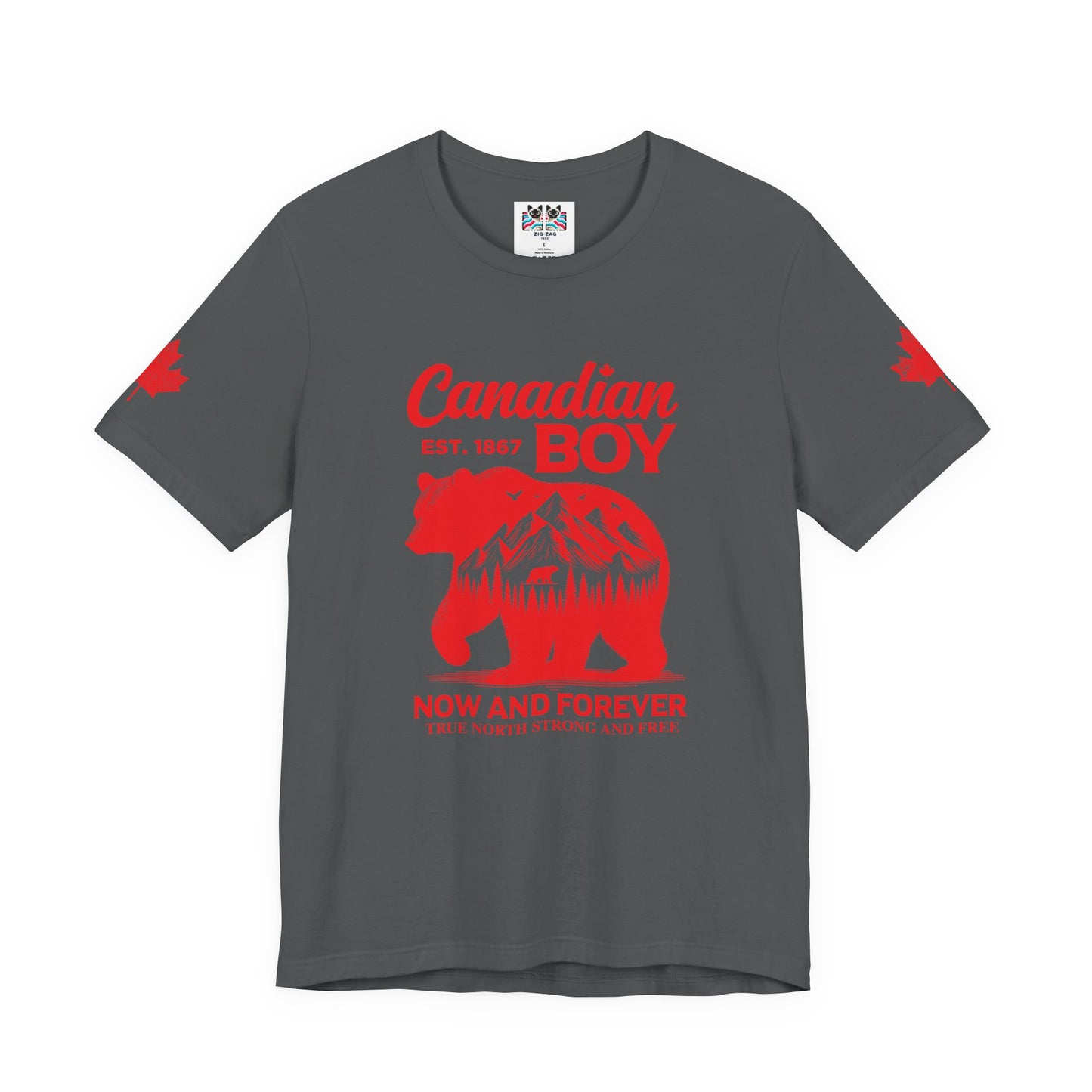 Canadian Boy Wilderness Bear T-Shirt