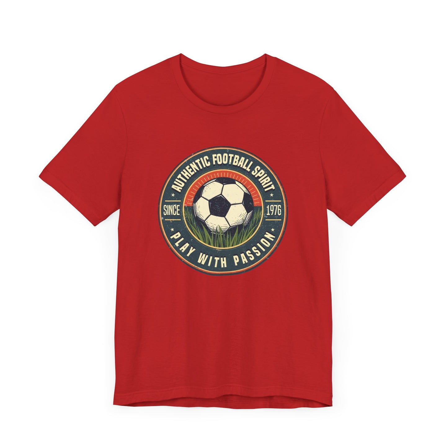 Retro Soccer Badge Tee, Vintage Football Graphic Shirt, Classic Sports Fan Top, Game Day Retro Look, Soccer History Gift Shirt