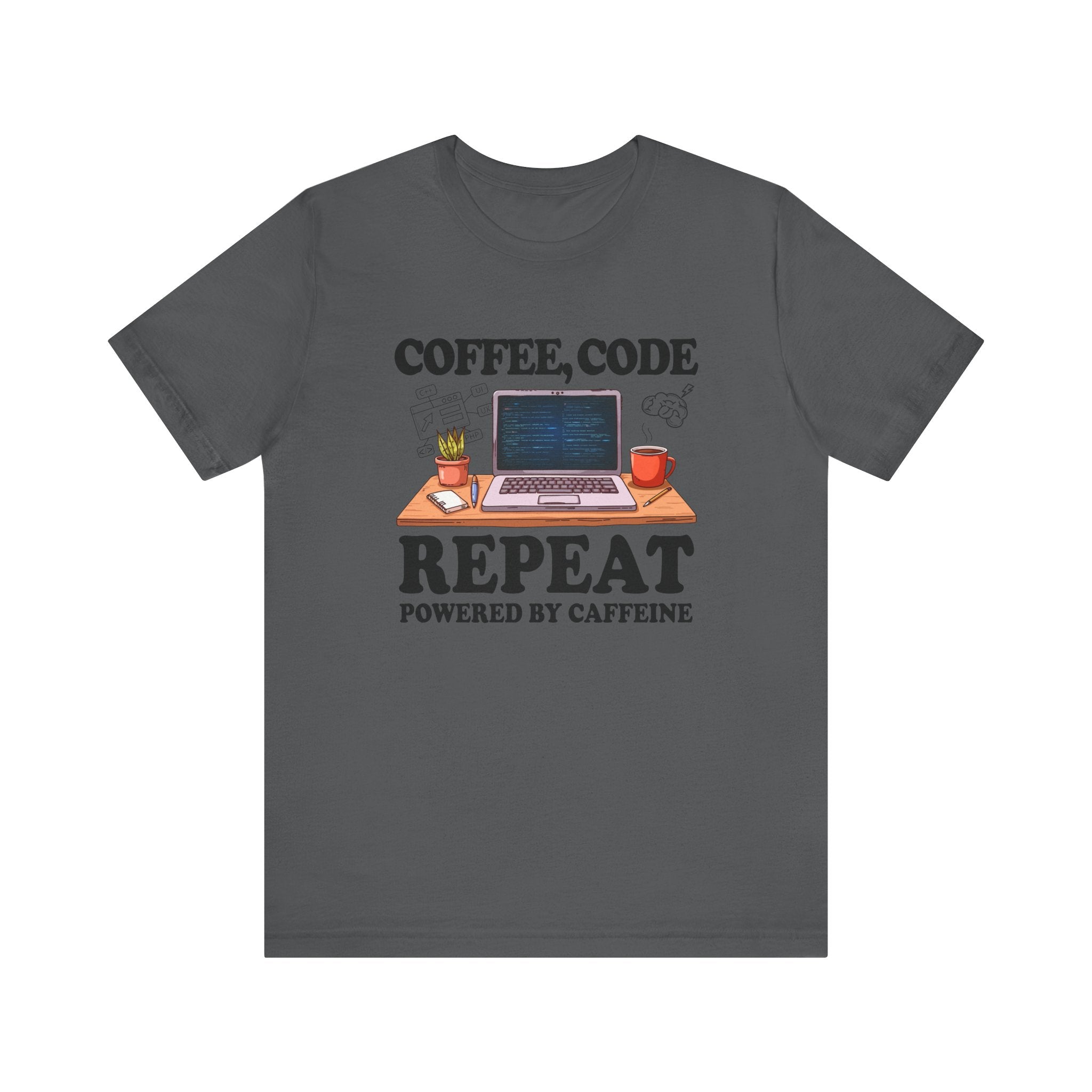 Coffee, Code, Repeat   Official Graphic Statement Tee for Bold Minds, Modern Thinkers, and Everyday Expression Everywhere