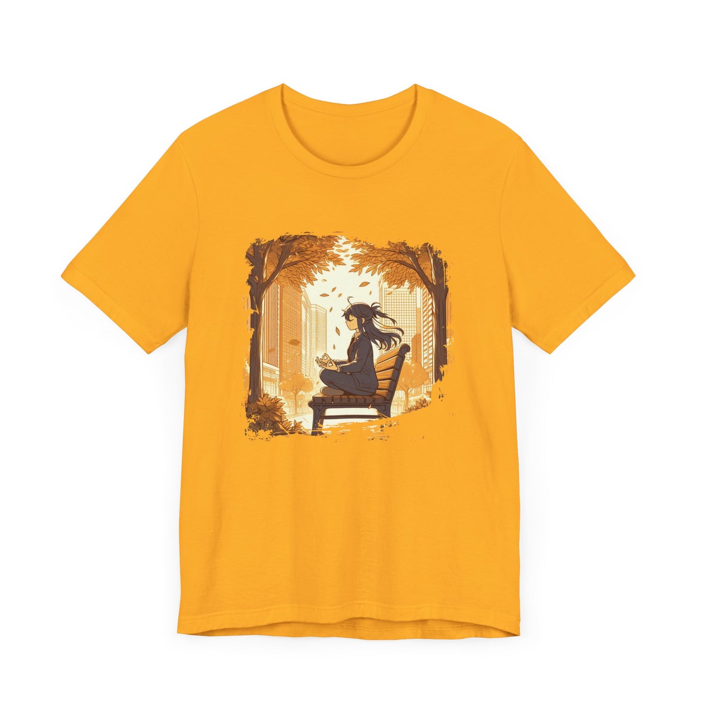 Urban Nature Meditating Girl Peace in the City T-Shirt