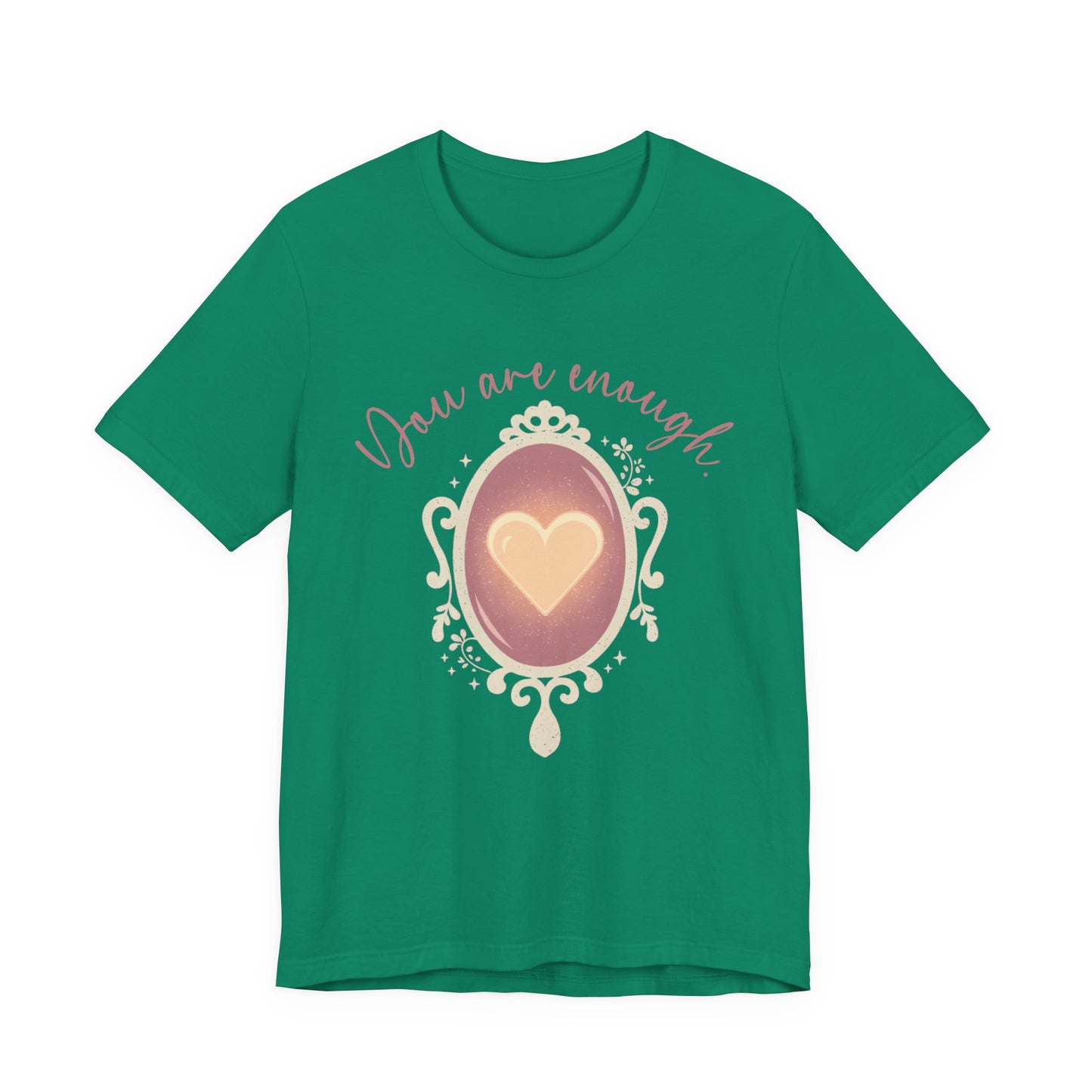 You Are Enough – Heart Mirror Self-Love Graphic T-Shirt