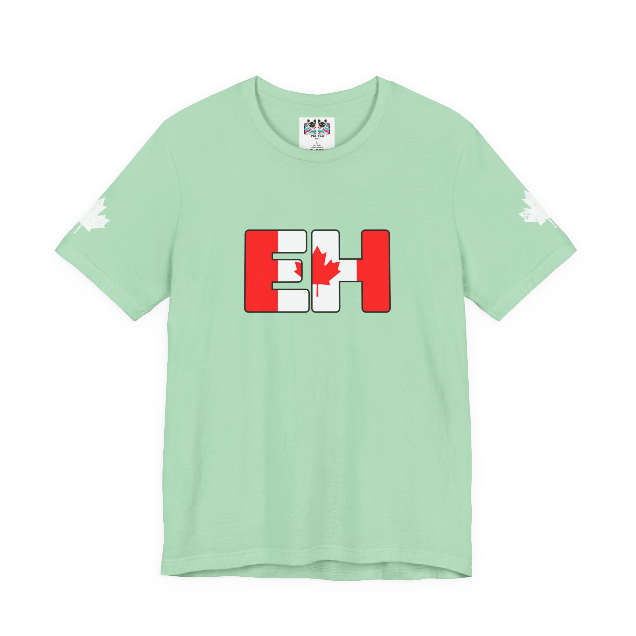 Canada EH Flag Maple Sleeve T-Shirt