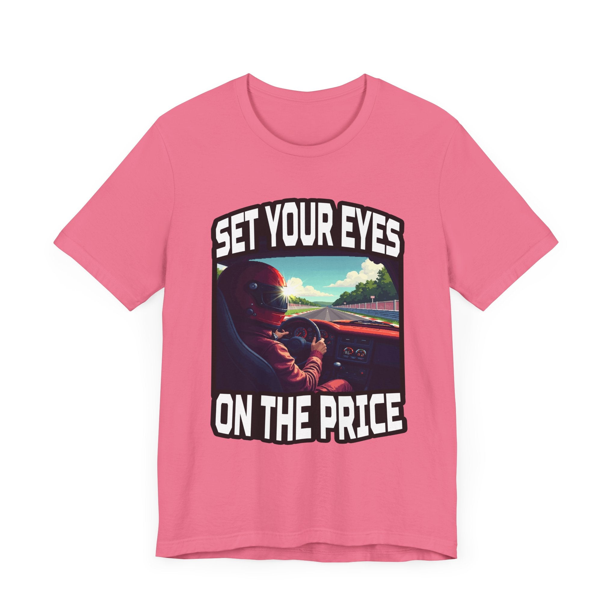 Helmet Visor POV Tee, Racing Fan Graphic Shirt, Driver Perspective Tee, Speed Junkie Style, Motorsport Gift