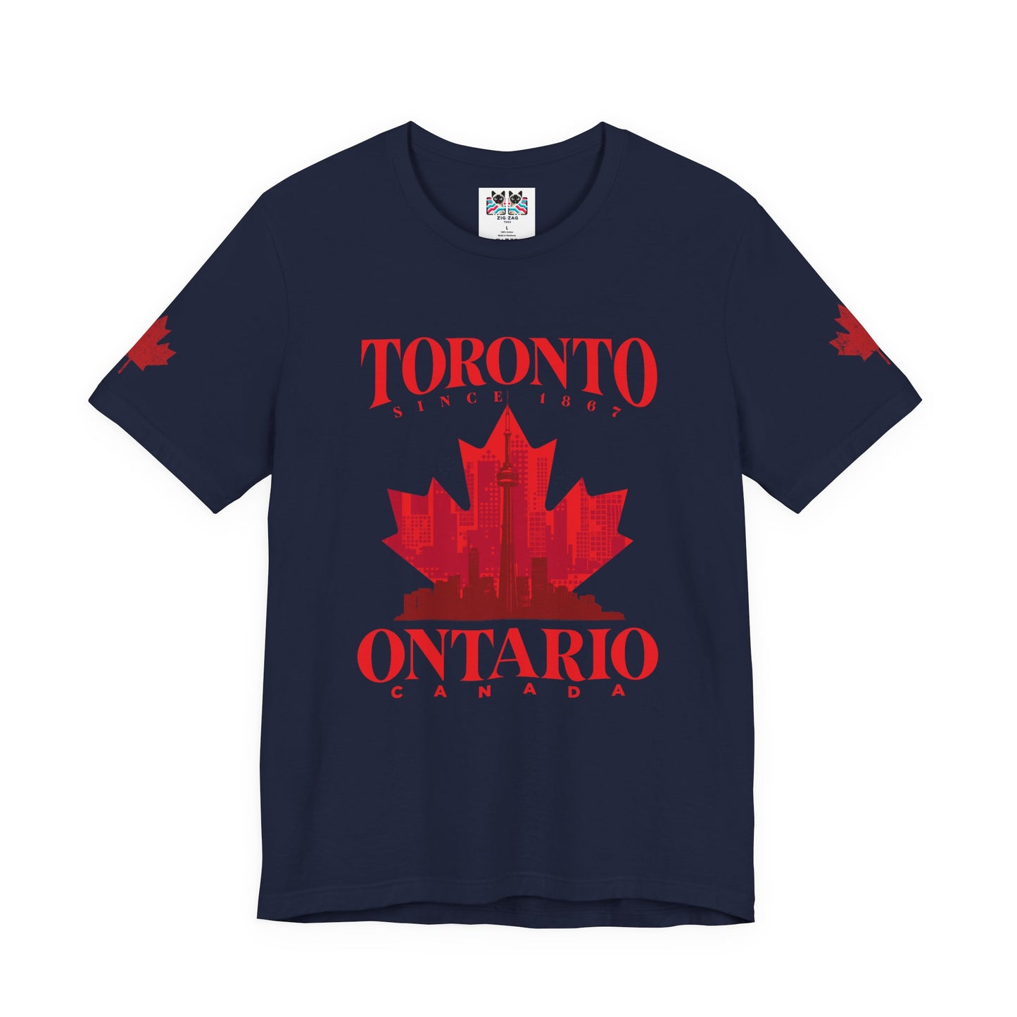 Toronto Skyline Maple Leaf T-Shirt