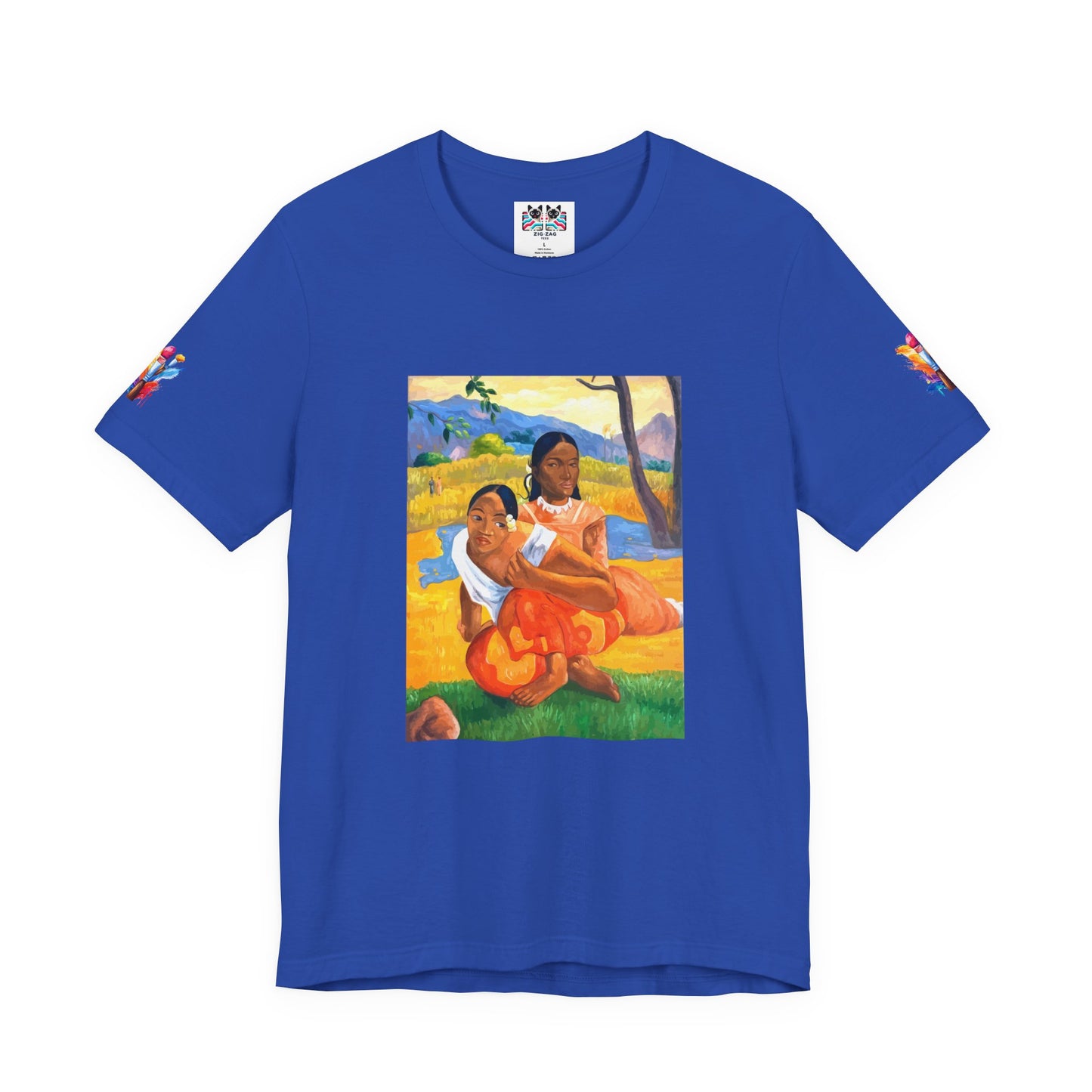 Tahitian Women Art T-Shirt – Post-Impressionist Tropical Paradise Painting Graphic Tee