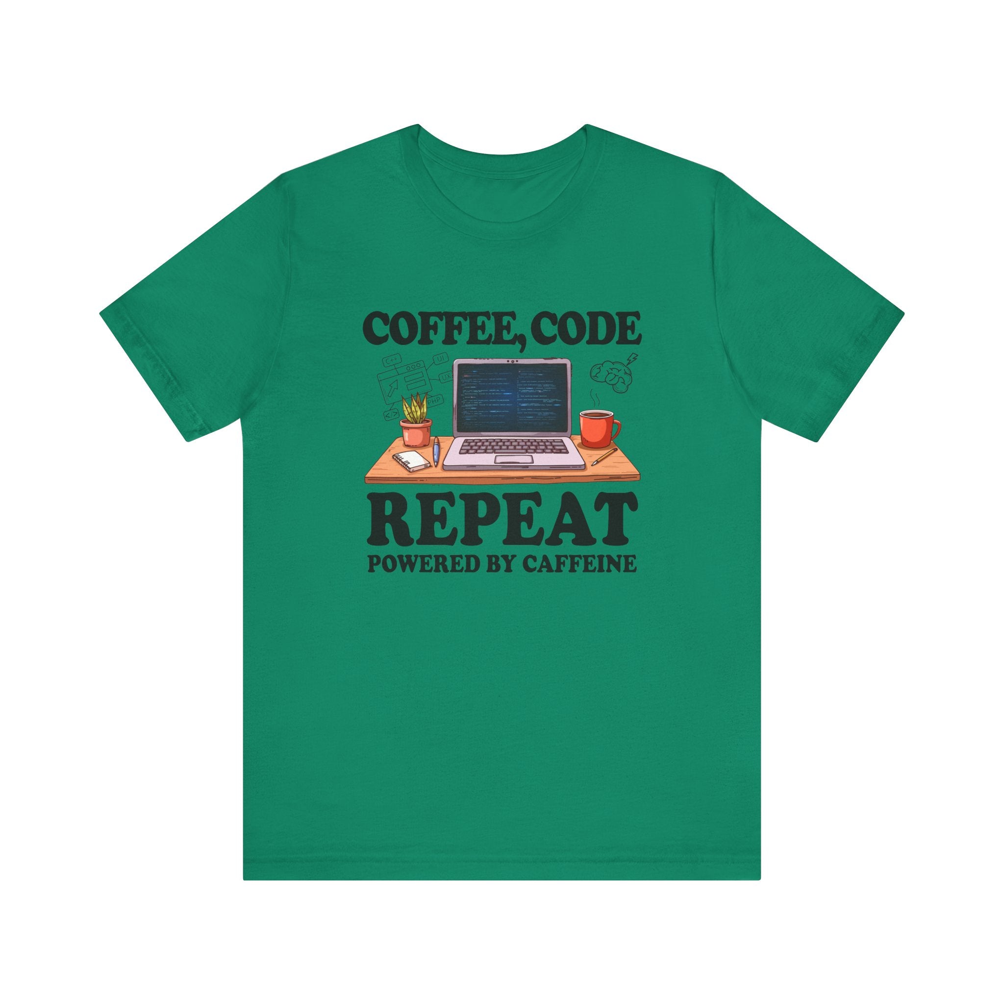 Coffee, Code, Repeat   Official Graphic Statement Tee for Bold Minds, Modern Thinkers, and Everyday Expression Everywhere