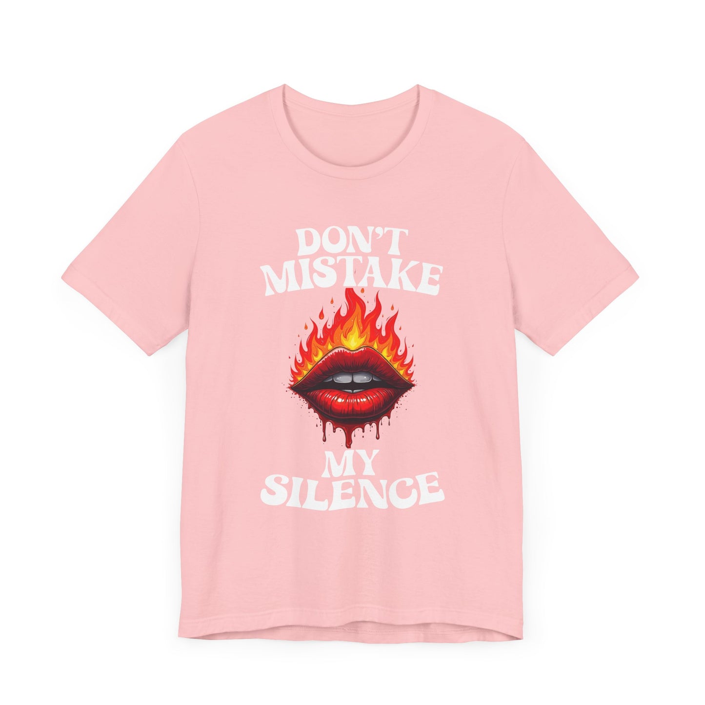 Don’t Mistake My Silence – Burning & Bleeding Lips Graphic T-Shirt