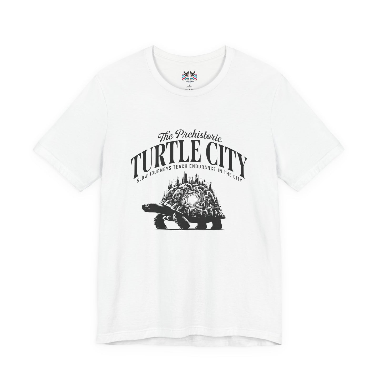 The Prehistoric Turtle City Tshirt – Slow Journeys Teach Endurance