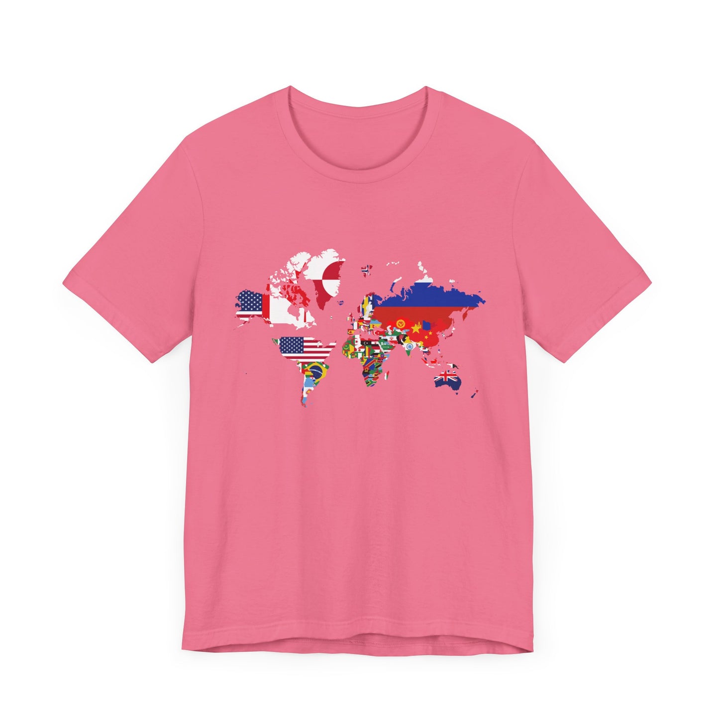 World Map Country Flags - Travel & Wanderlust T-Shirt