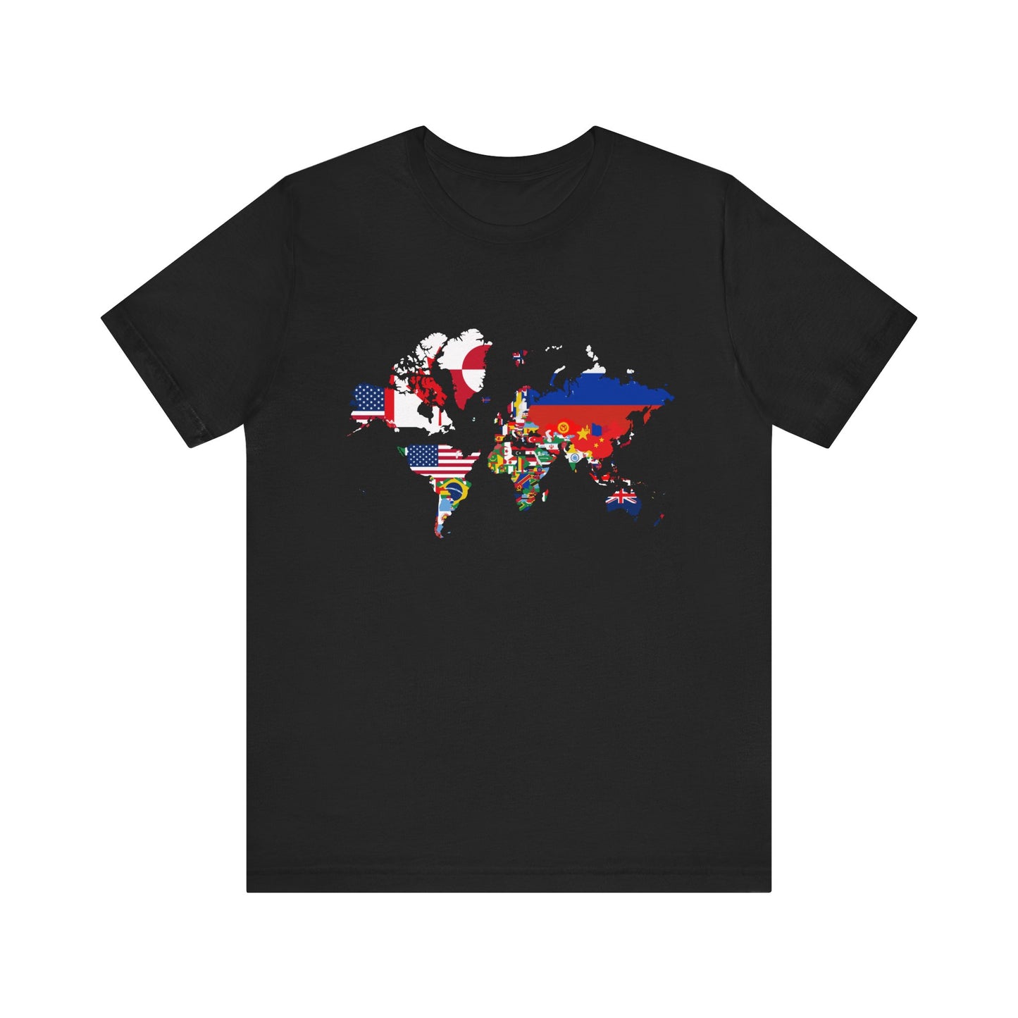 World Map Country Flags - Travel & Wanderlust T-Shirt