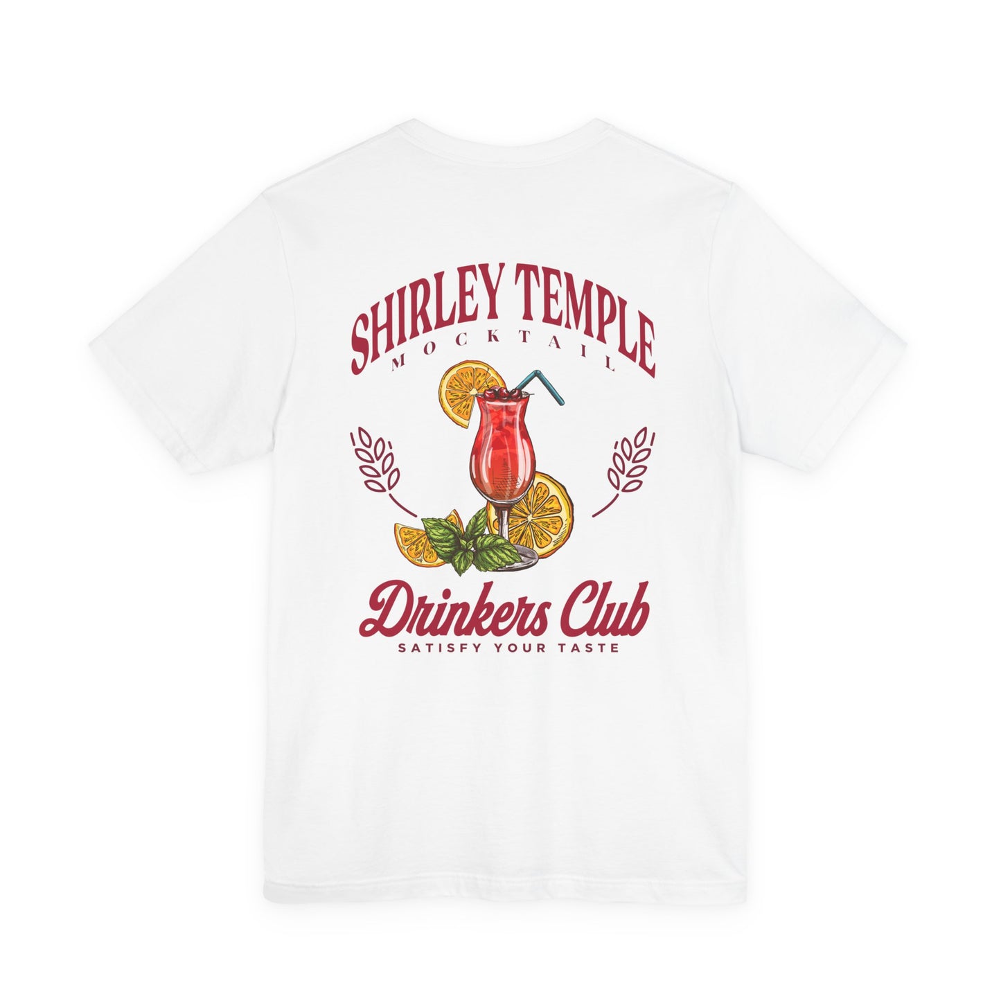 Shirley Temple Mocktail Drinkers Club Tshirt – Satisfy Your Taste