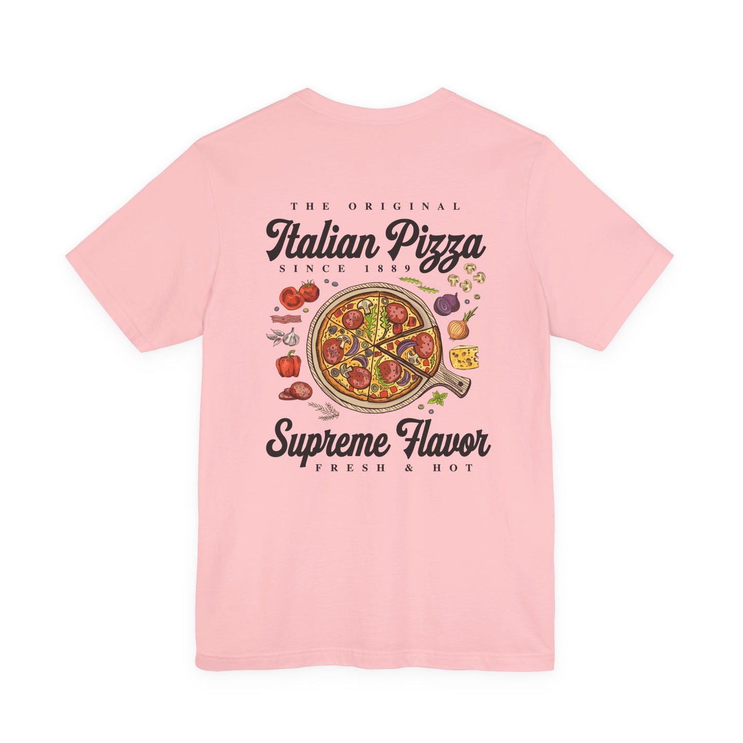The Original Italian Pizza T-Shirt – Supreme Flavor with Classic Ingredients Graphic