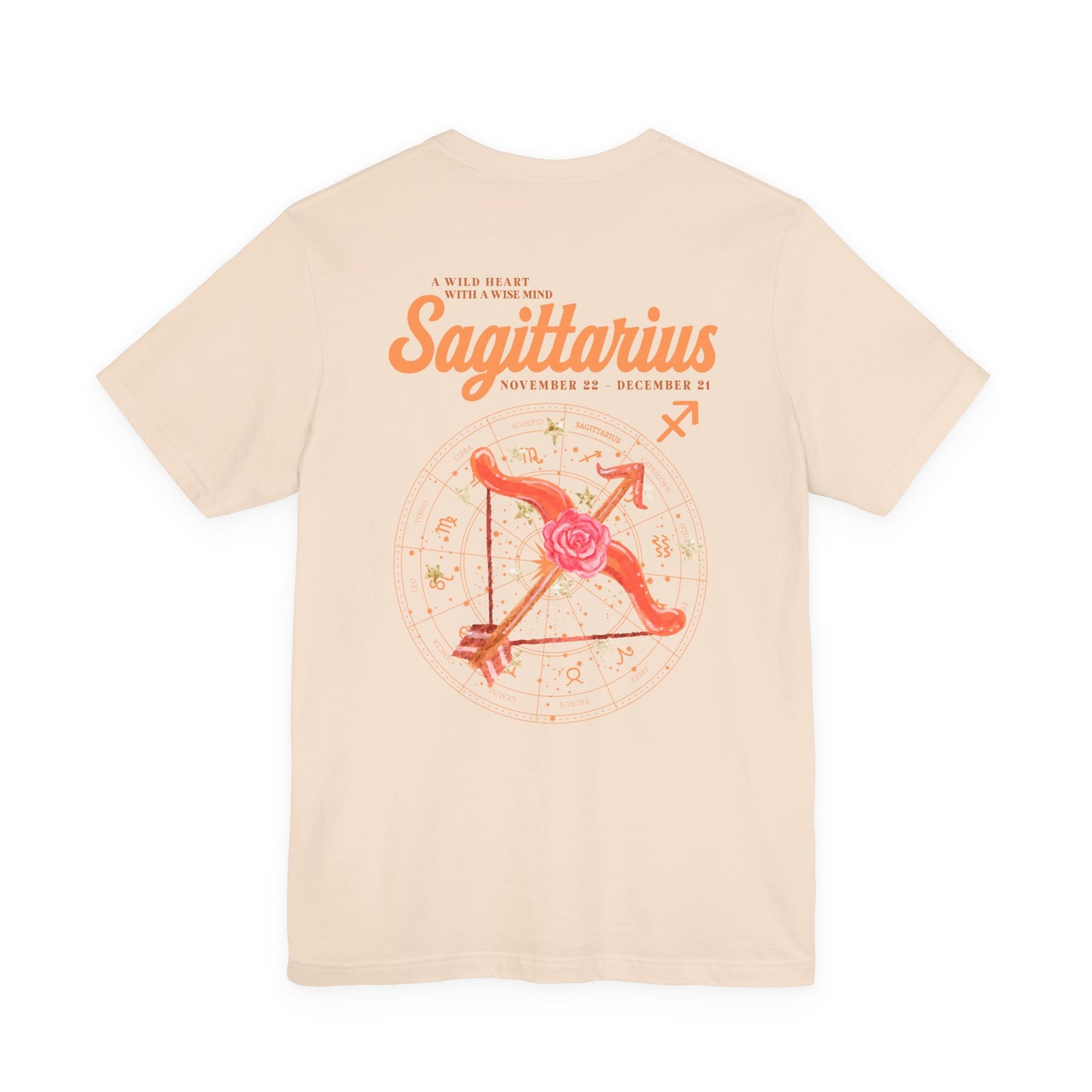 Sagittarius Zodiac T-Shirt – A Wild Heart With a Wise Mind