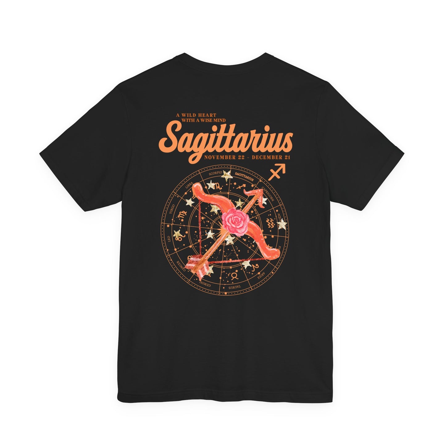 Sagittarius Zodiac T-Shirt – A Wild Heart With a Wise Mind