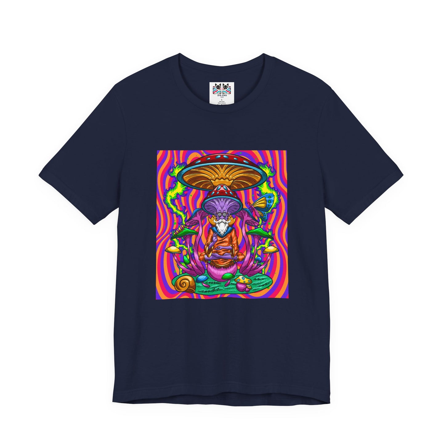 Psychedelic Mushroom Wizard Stay Wild & High T-Shirt