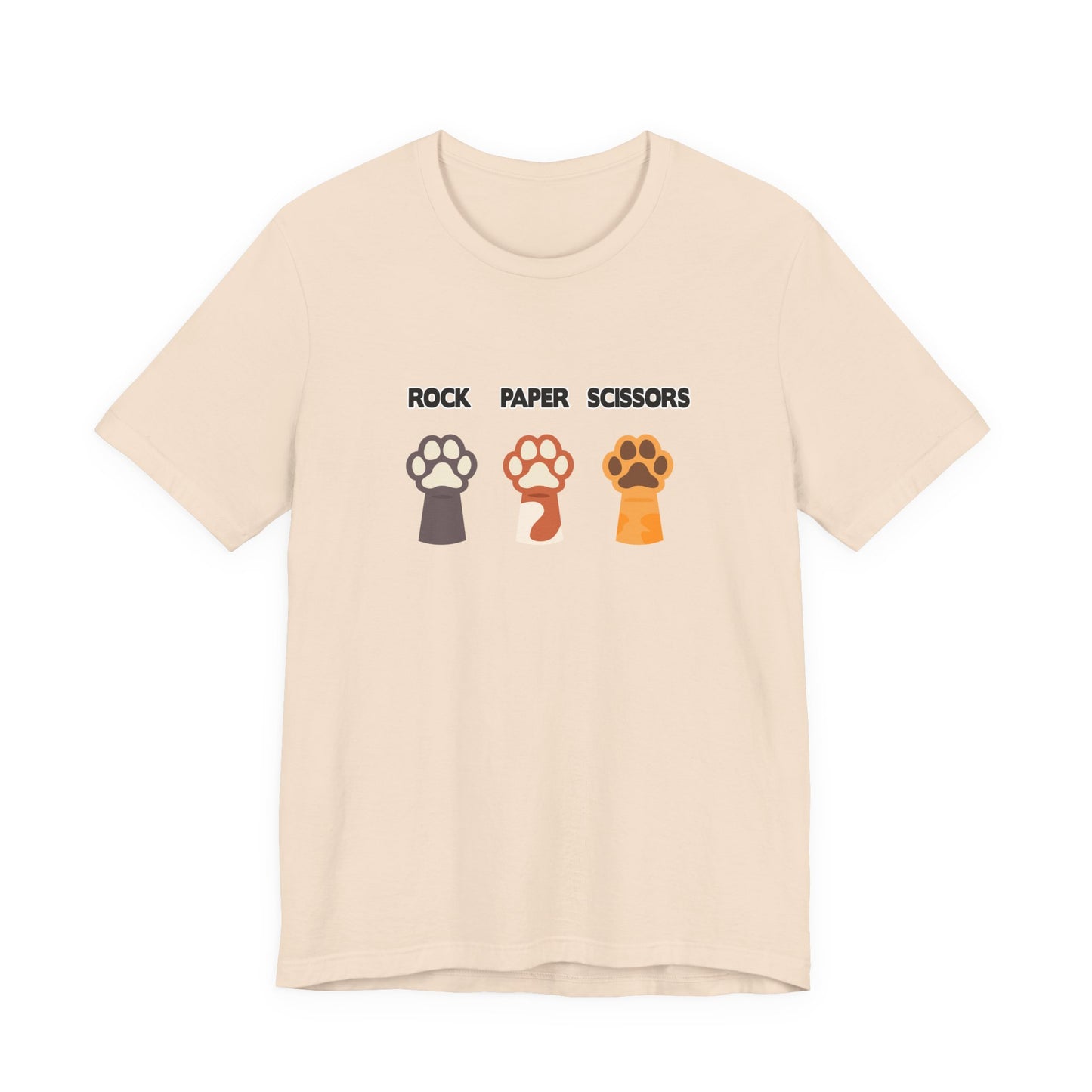 Rock Paper Scissors Dog Paw Tshirt Funny Canine Game Design