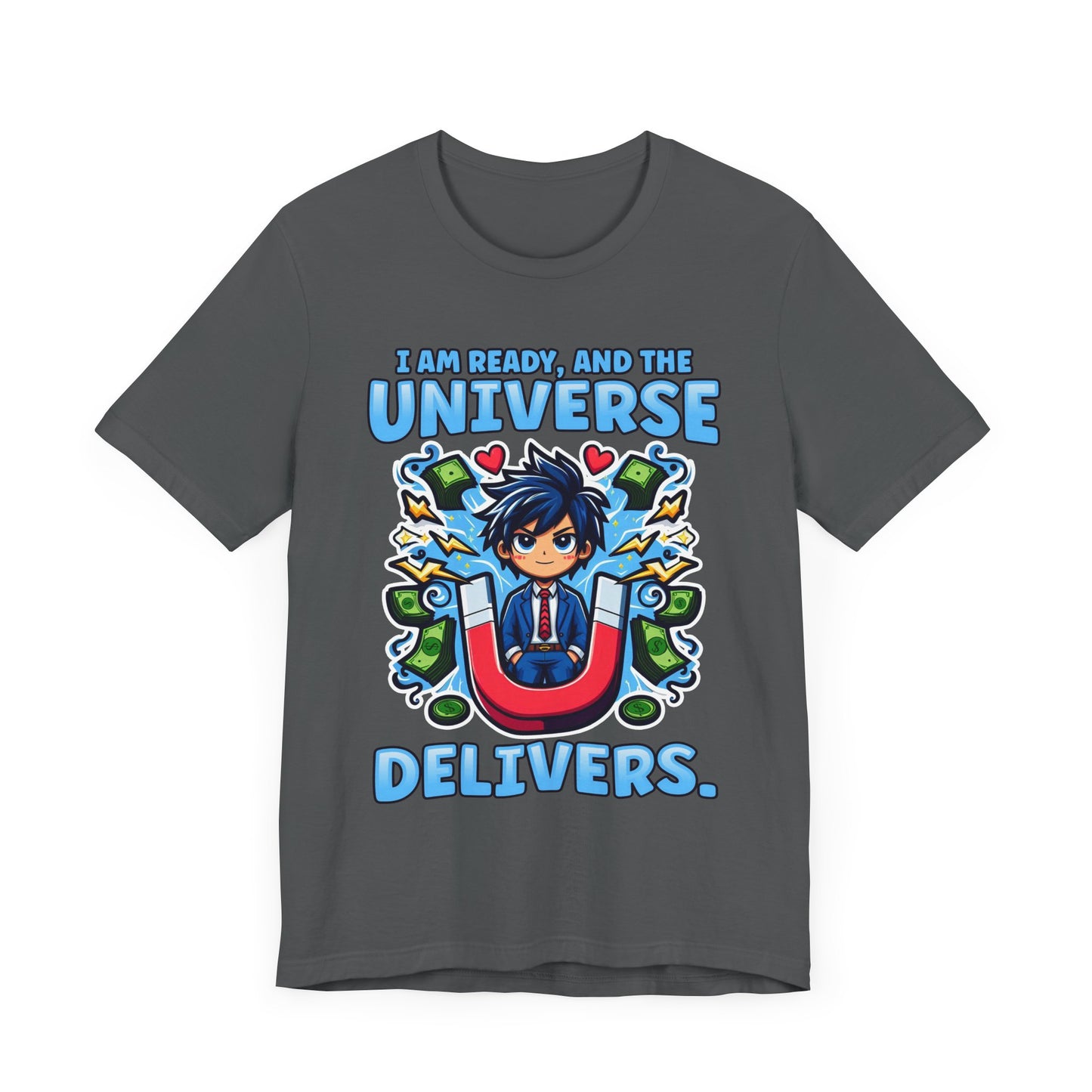 I Am Ready and the Universe Delivers Shirt, Manifestation Tee, Spiritual T Shirt, Law of Attraction Shirt, Cosmic Belief Gift