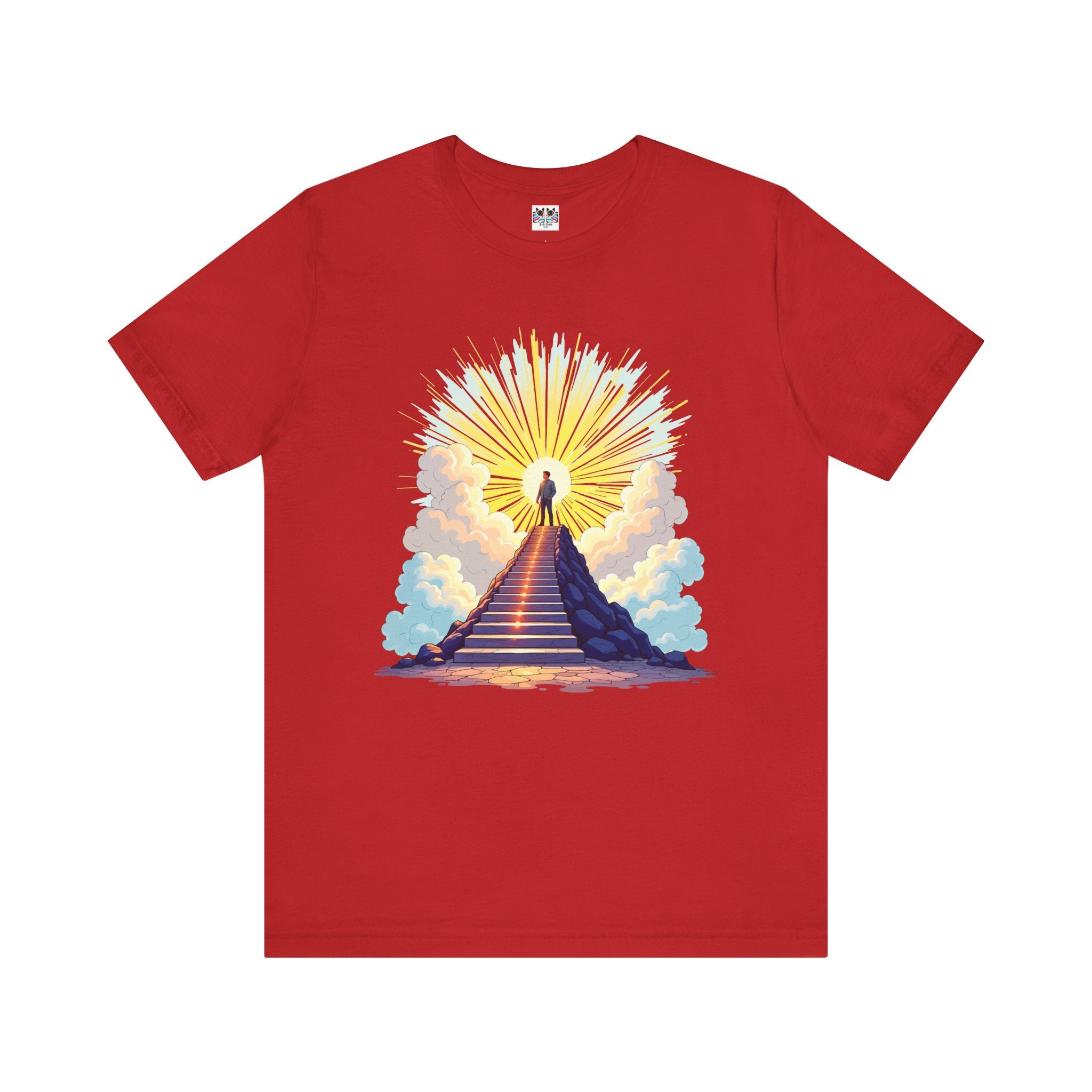 Believe Receive Achieve Inspirational Sunrise Stairway Success T-Shirt