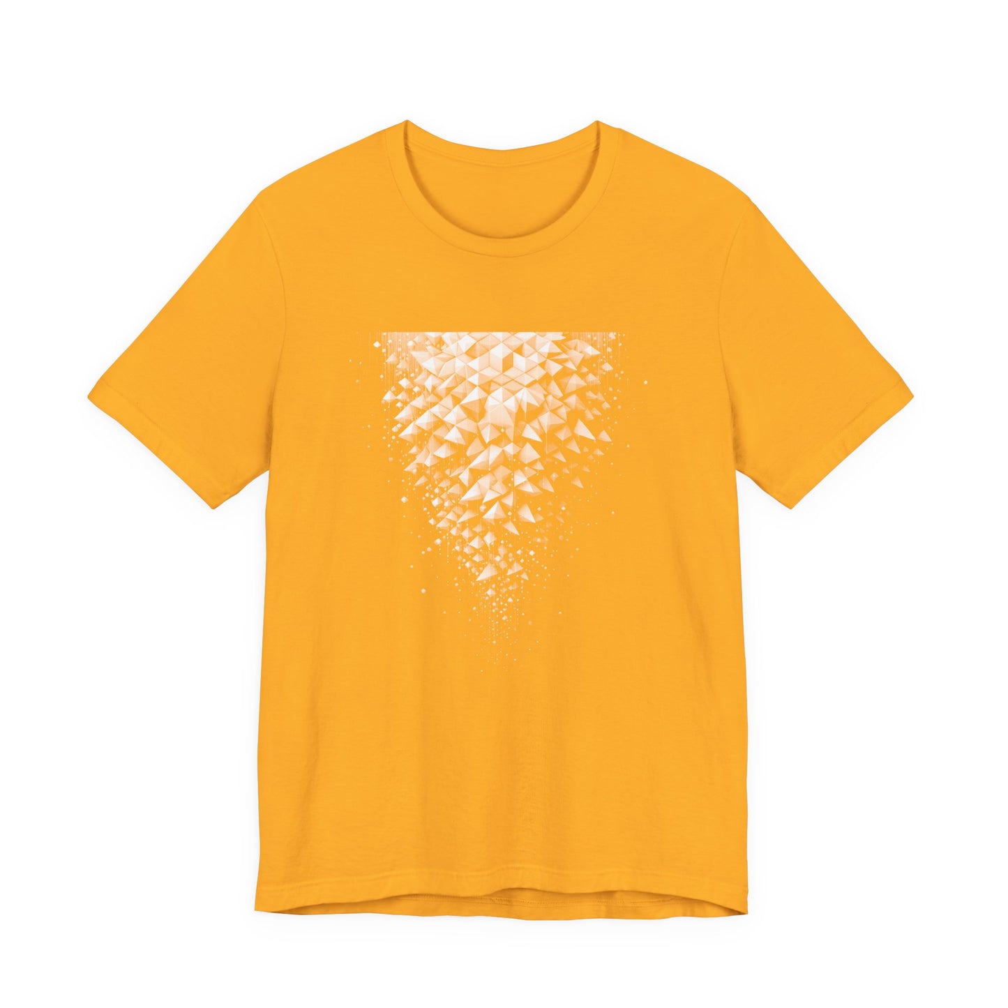 Hexagonal Flow – Falling Hexagon Pattern Graphic T-Shirt
