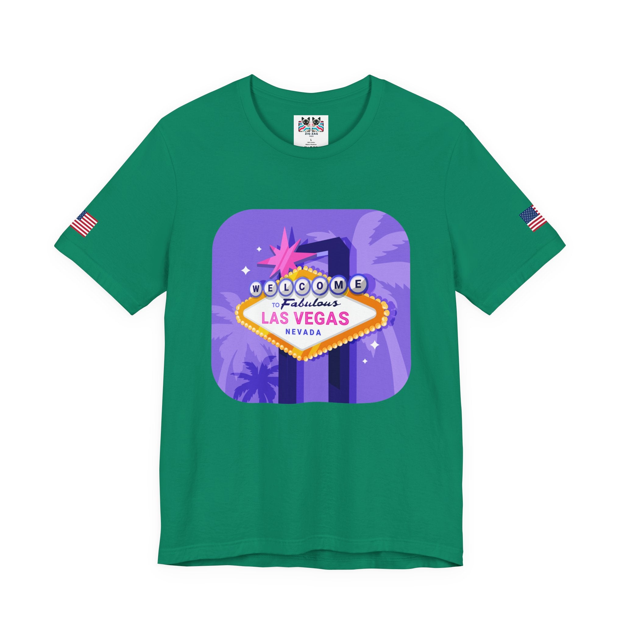 Welcome to Fabulous Las Vegas Nevada Neon Graphic T-Shirt – Vegas Sign Retro Tee