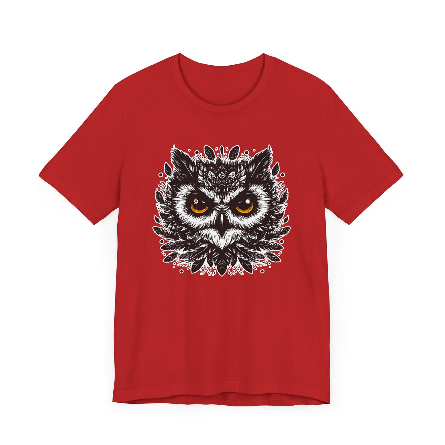 Intense Front-Facing Owl and piercing big yellow eyes Graphic T-Shirt