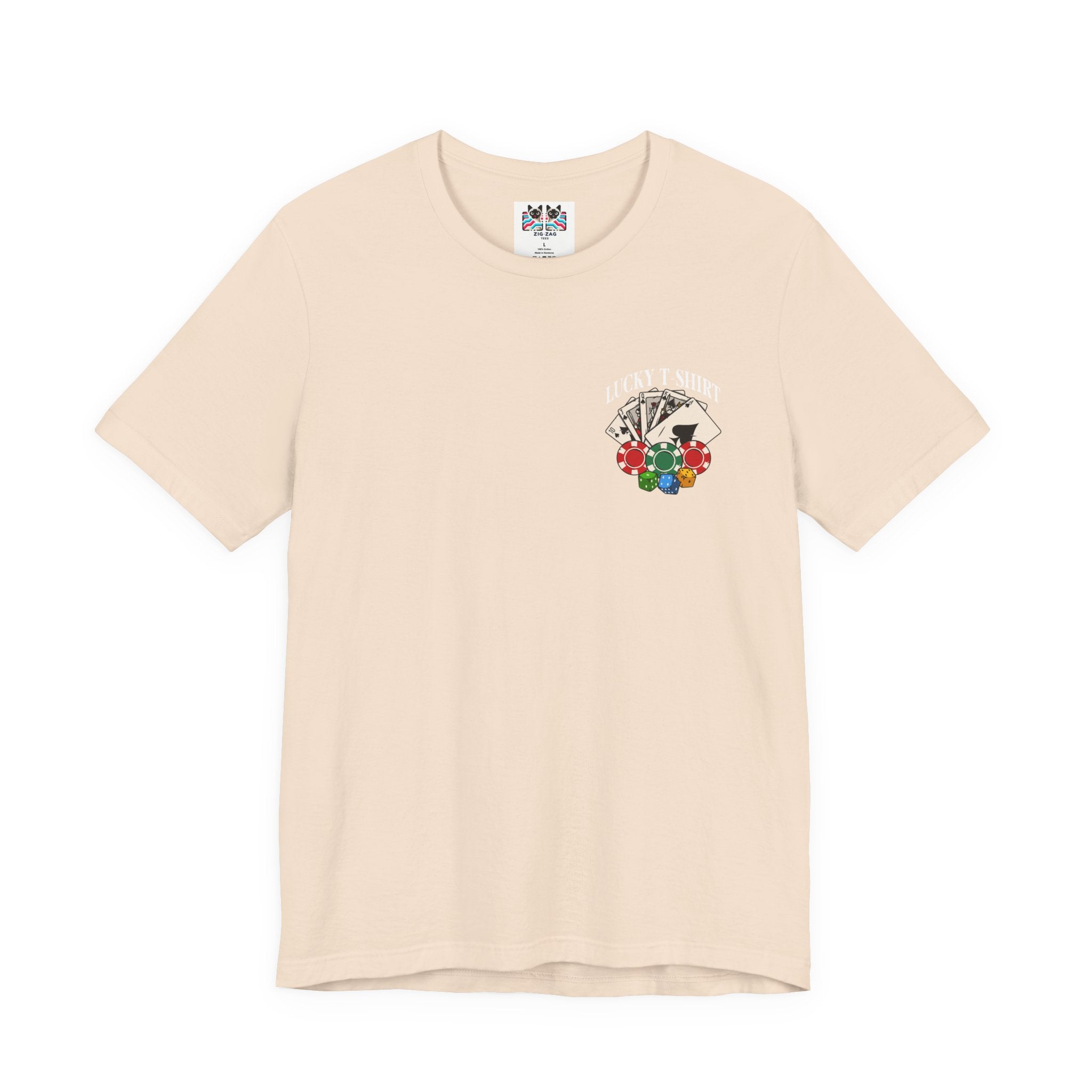 Lucky Shirt T-Shirt - Gamble With My Lucky Shirt Front Back Casino Superstition
