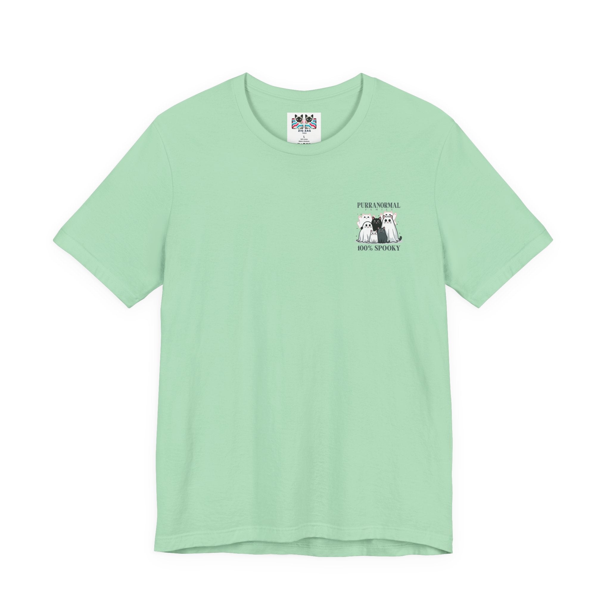 The Purranormal Family T-Shirt – Real and Ghost Cats Spooky Graphic