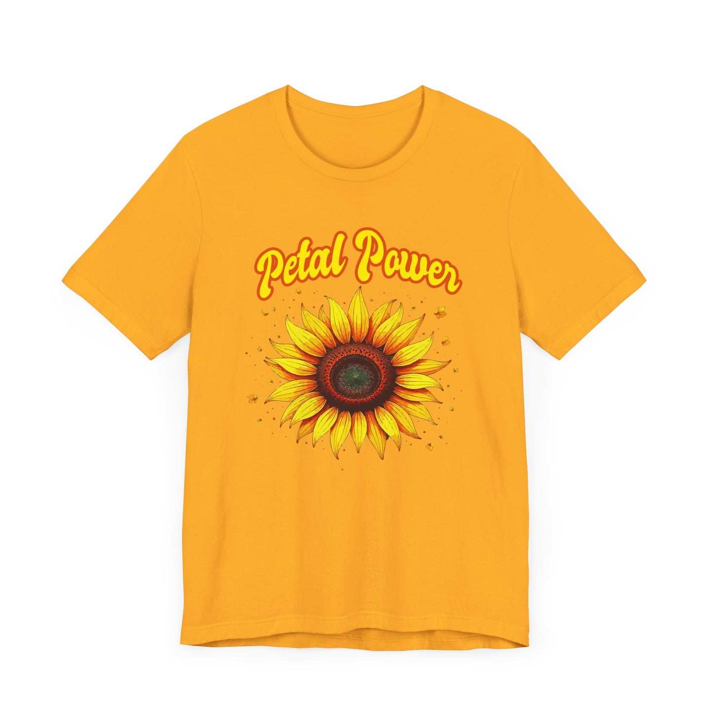 Petal Power Tee, Floral Mood Shirt, Garden Girl Top, Spring Energy Graphic, Nature Strength Gift Tee