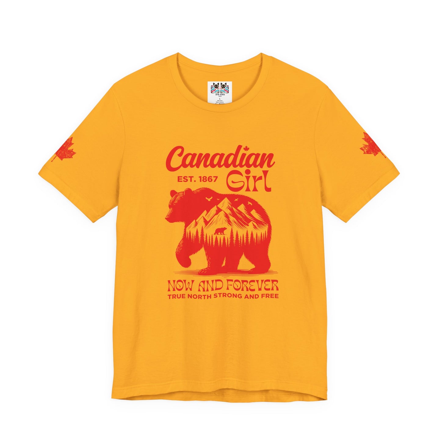 Canadian Girl Wilderness Bear T-Shirt